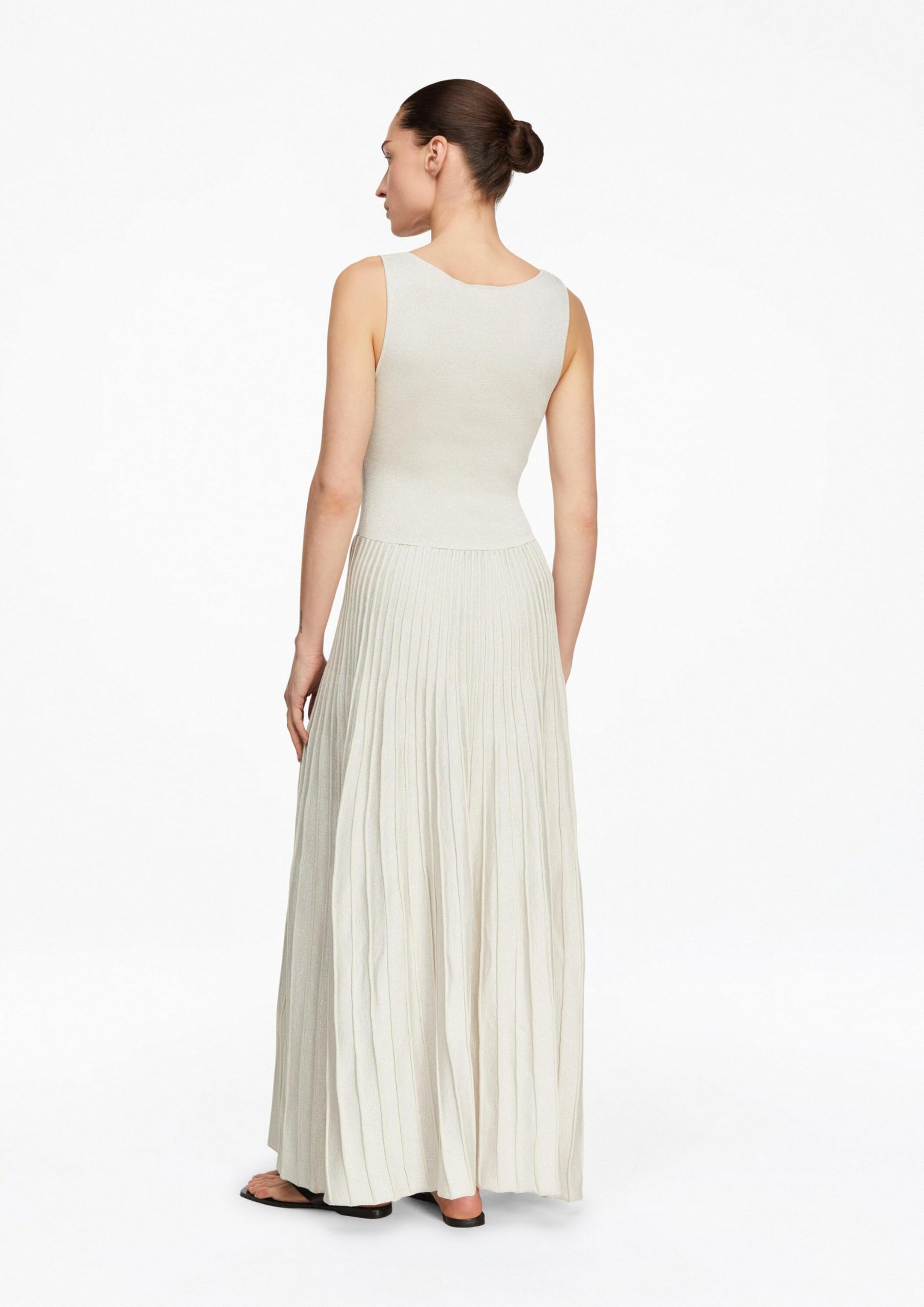 comma-dresses-strickkleid-gr-40-plisseerock-glitzergarn image 7
