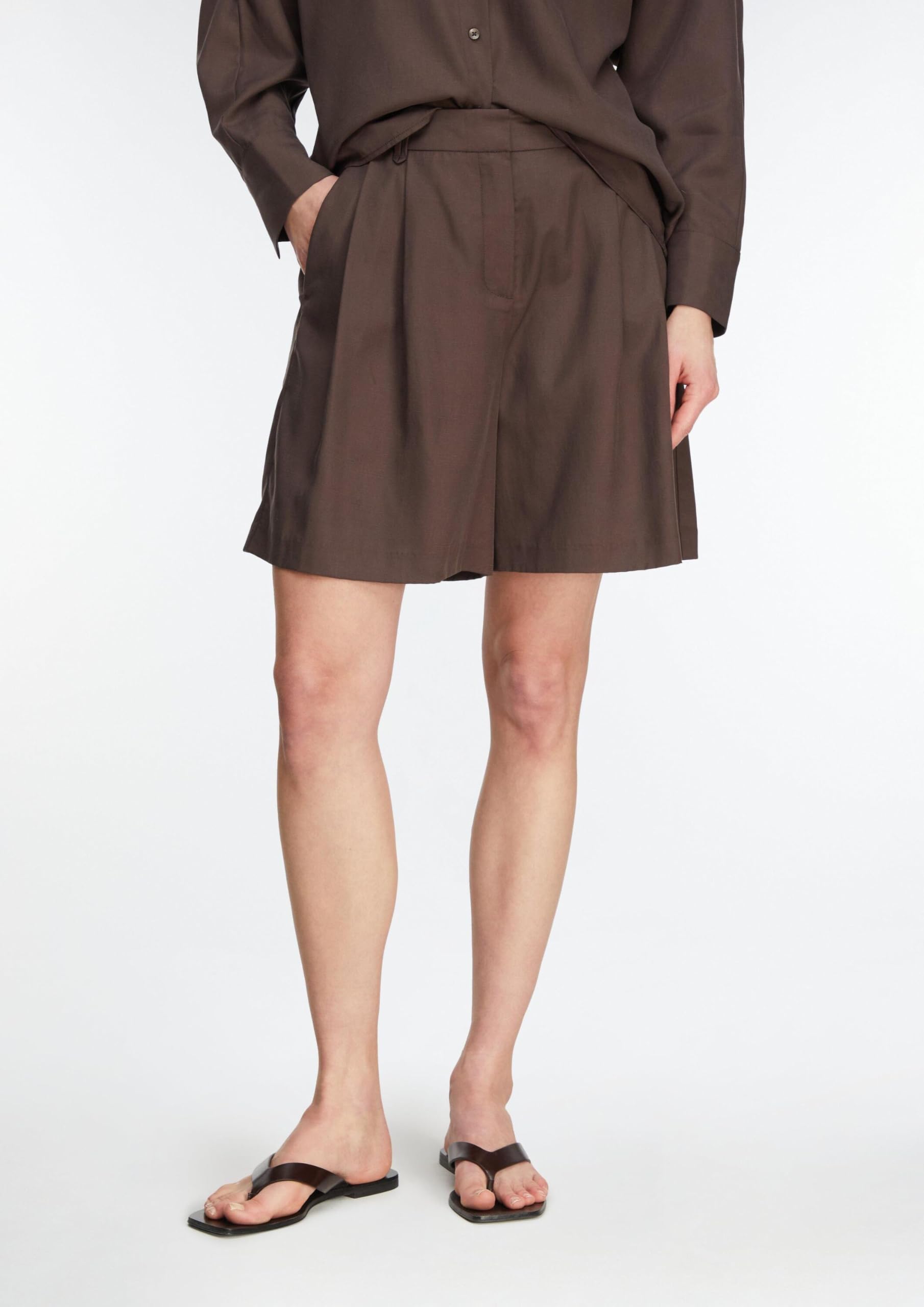 comma-tailored-shorts-damen-lyocell-leinen-mix-elegant image 5