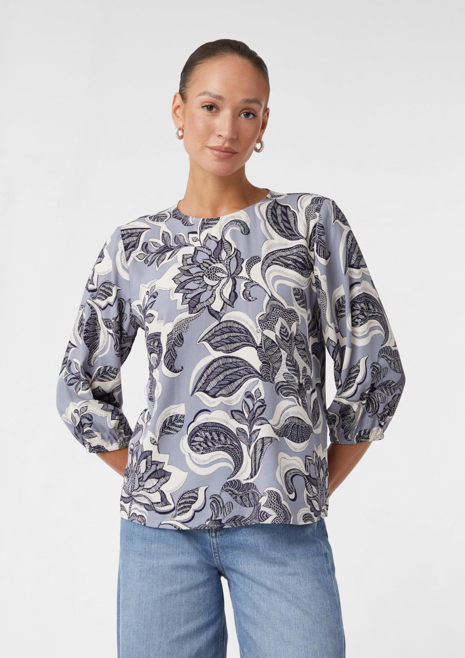 comma-twill-bluse-all-over-print-gr-e-38-luftig image 6