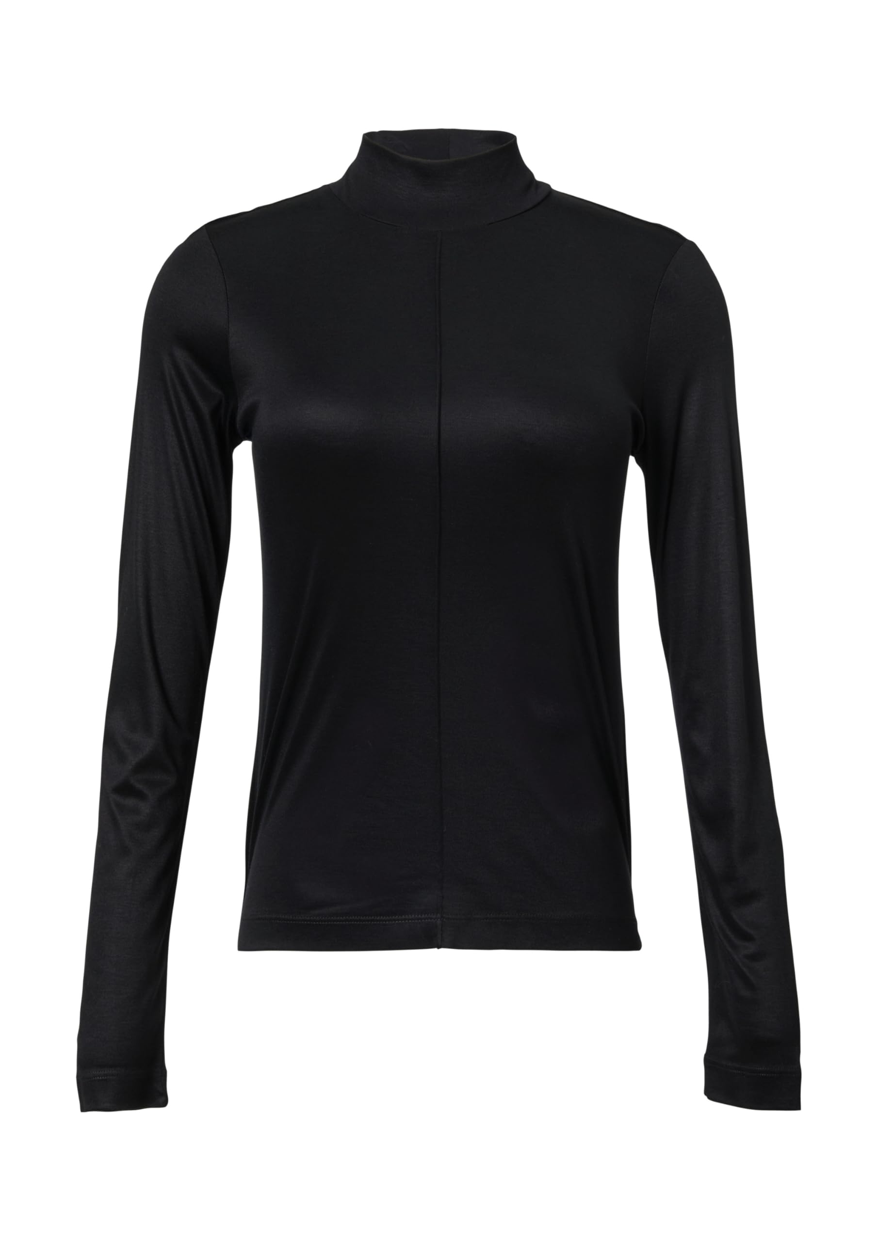 comma-tops-viskoseshirt-longsleeve-9999-schwarz-schimmernd image 3