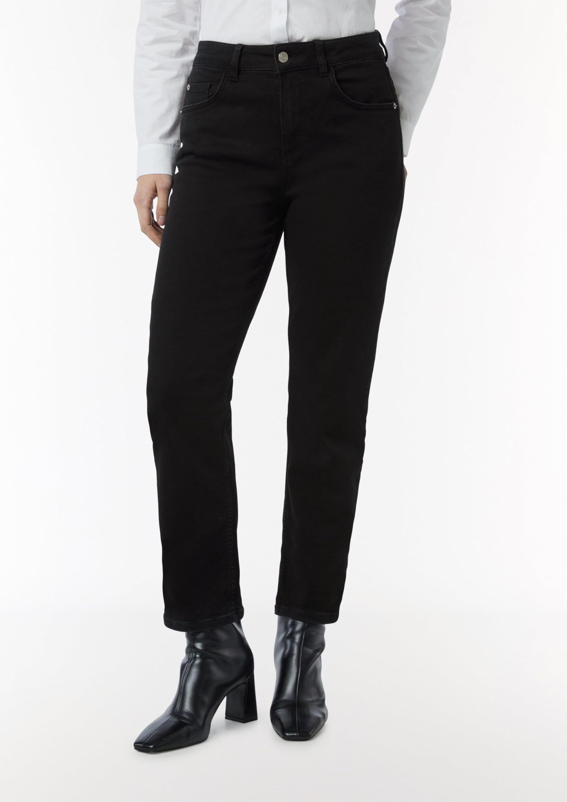 comma-jeans-ankle-jeans-flared-leg-schwarz image 5