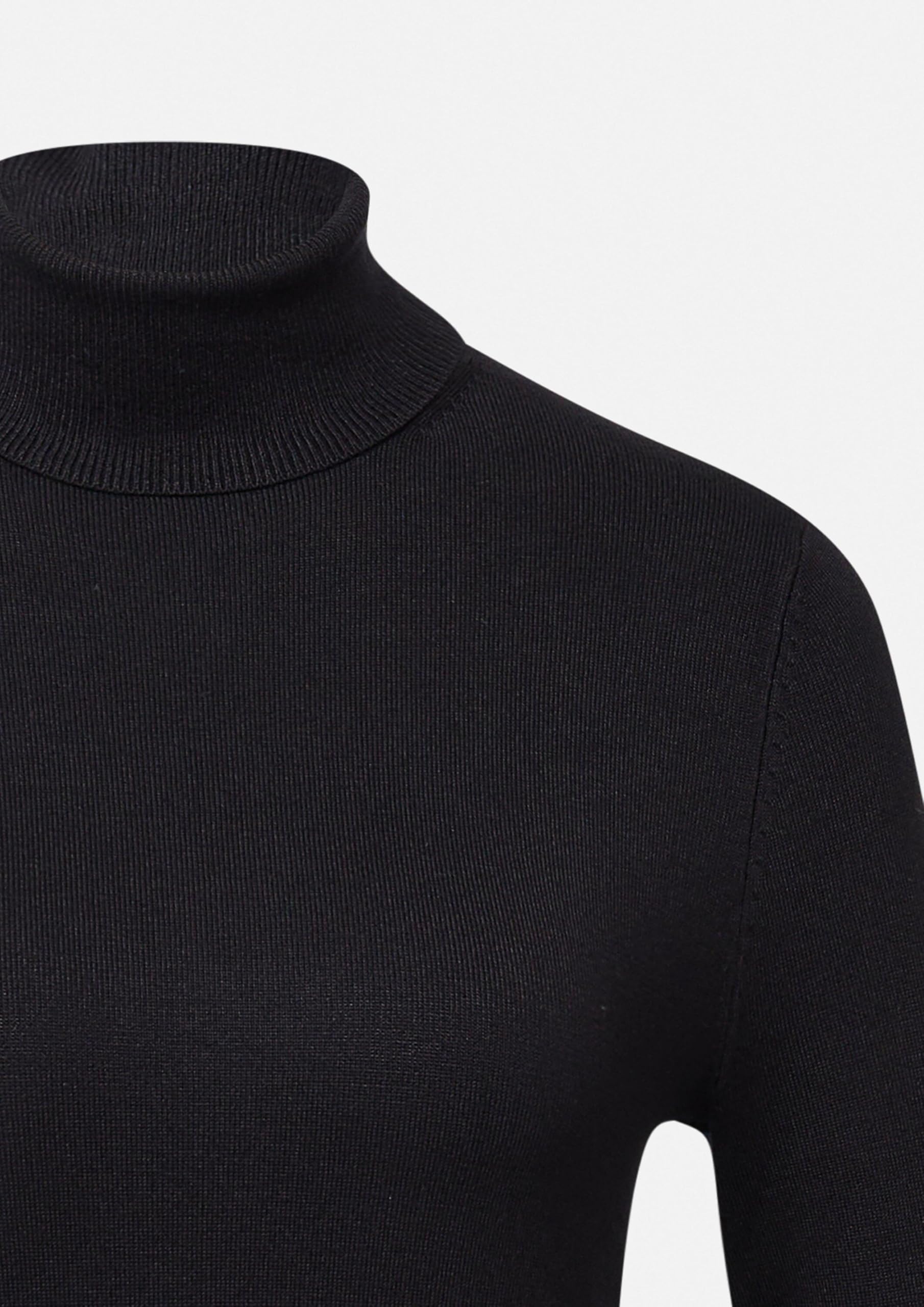 comma-knitwear-rollkragenpullover-slim-fit-schwarz image 6