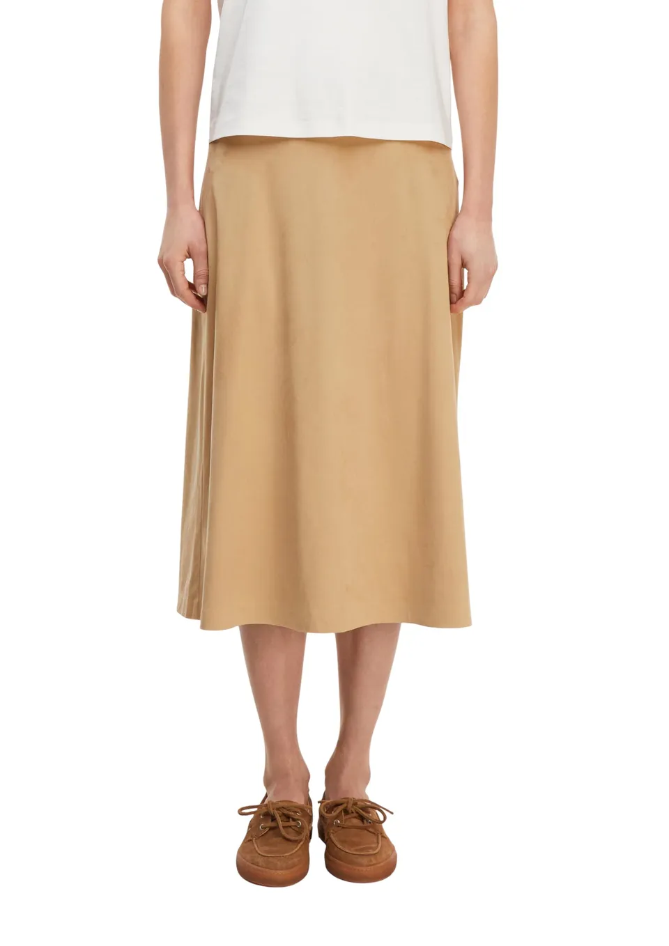 comma-skirts-midirock-damen-a-shape-gr-e-36-veloursleder image 1