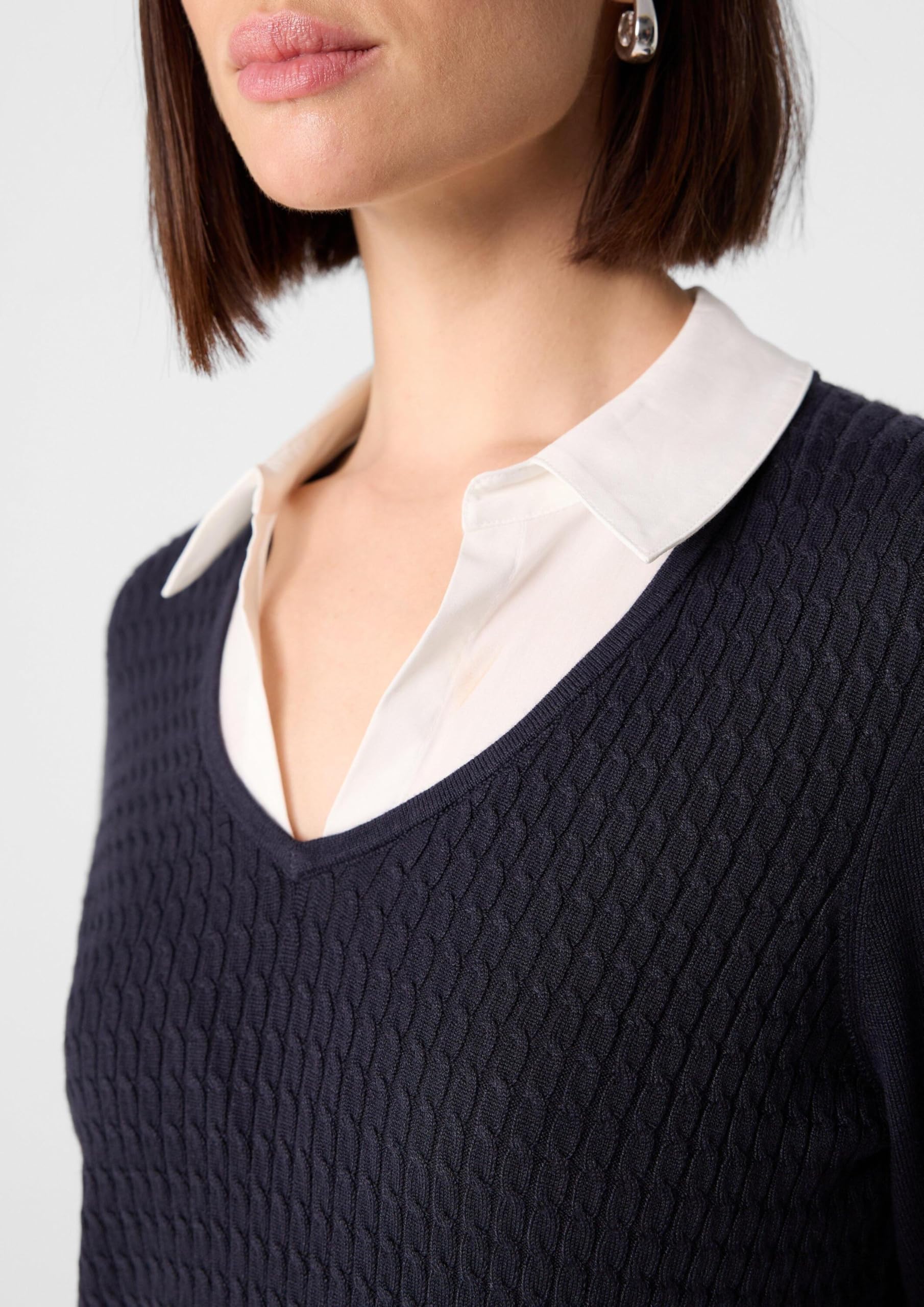 comma-pullover-damen-2-in-1-layering-gr-38-v-ausschnitt image 5