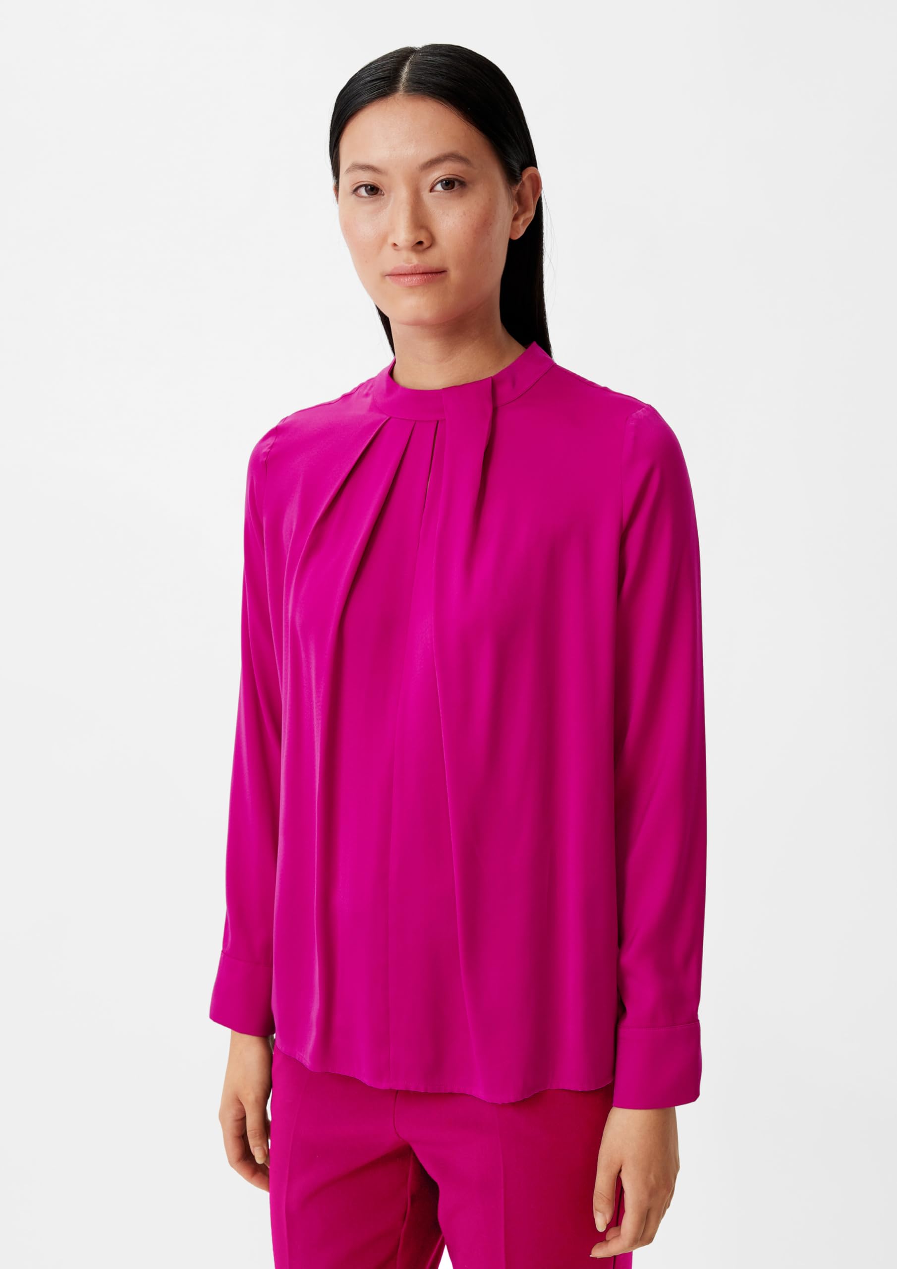 comma-satinbluse-gr-34-bluse-falten-detail-elegant image 5