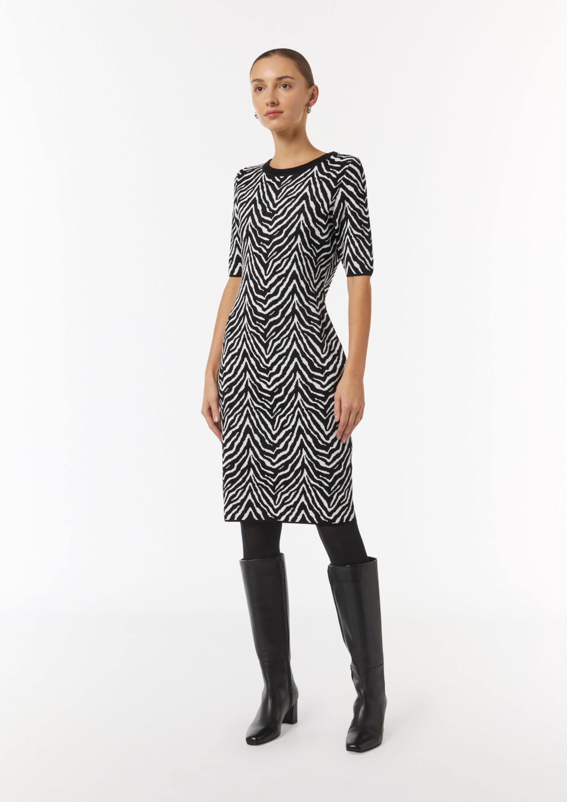 comma-strickkleid-animal-damen-gr-e-40-zebra-schmal image 7