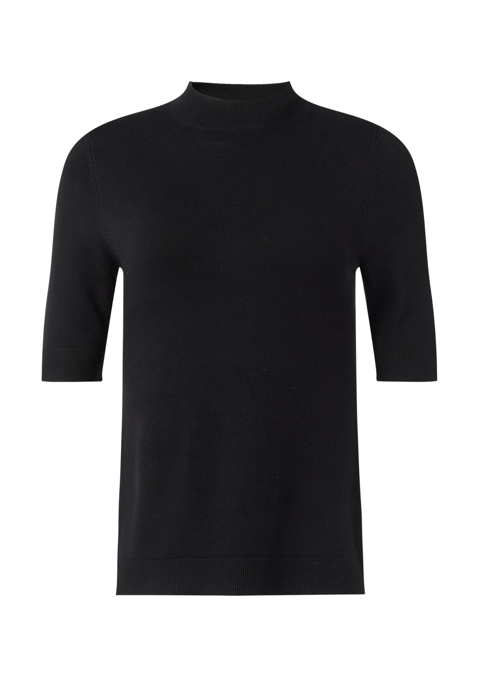comma-feinstrickpullover-mit-stehkragen-pullover-schwarz image 3