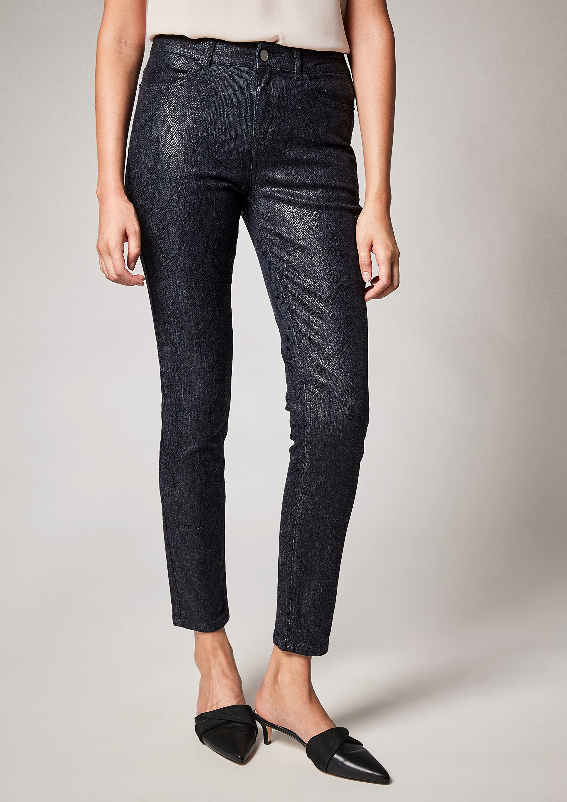 comma-jeans-snake-muster-schmal-damen image 5