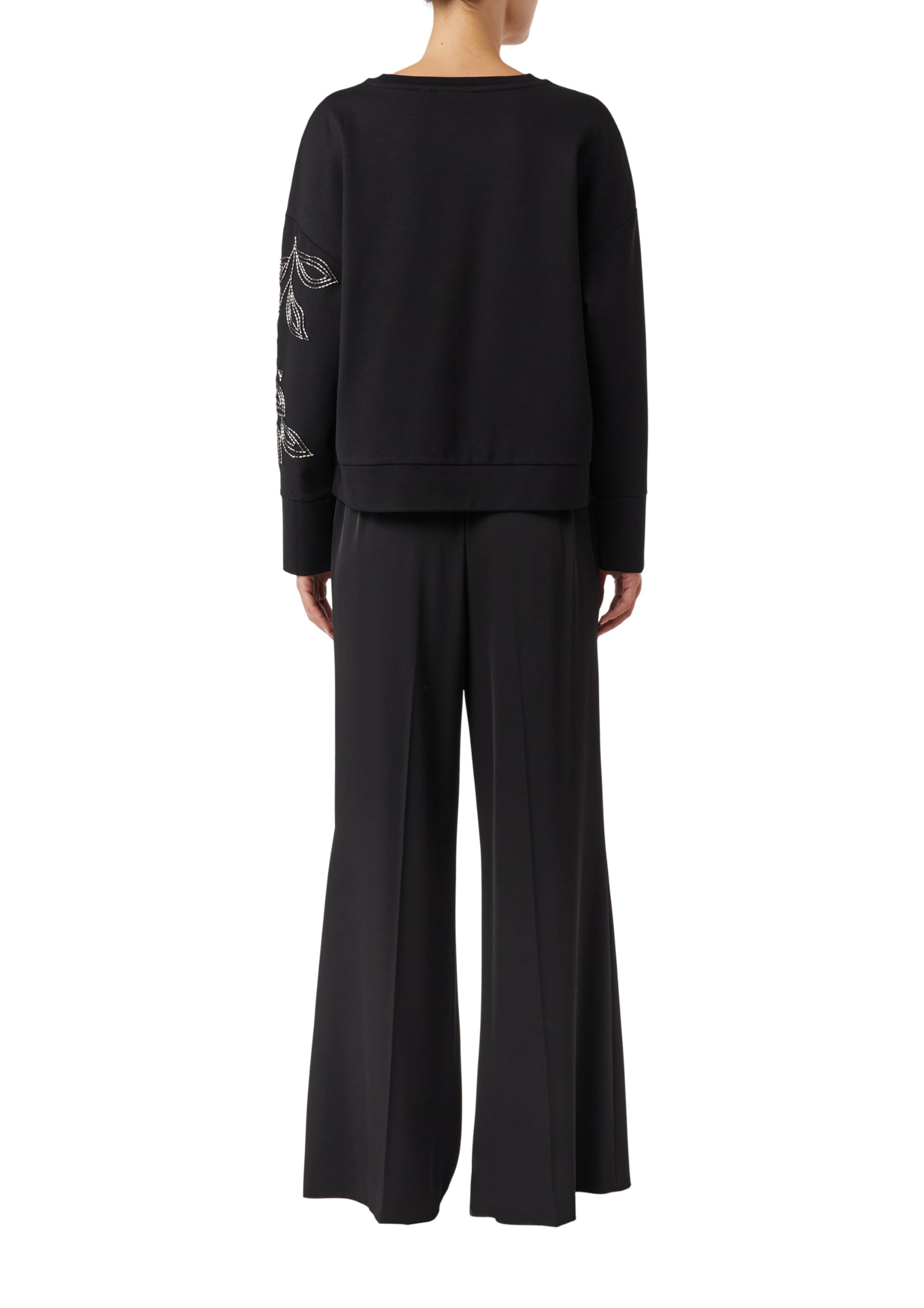 comma-sweatshirt-damen-mit-perlenstickerei-gr-46 image 2