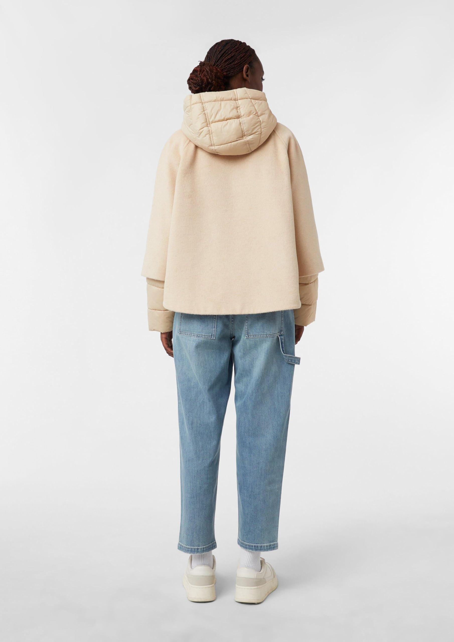 comma-cape-jacke-wollmix-jacke-gr-l-mit-kapuze image 8