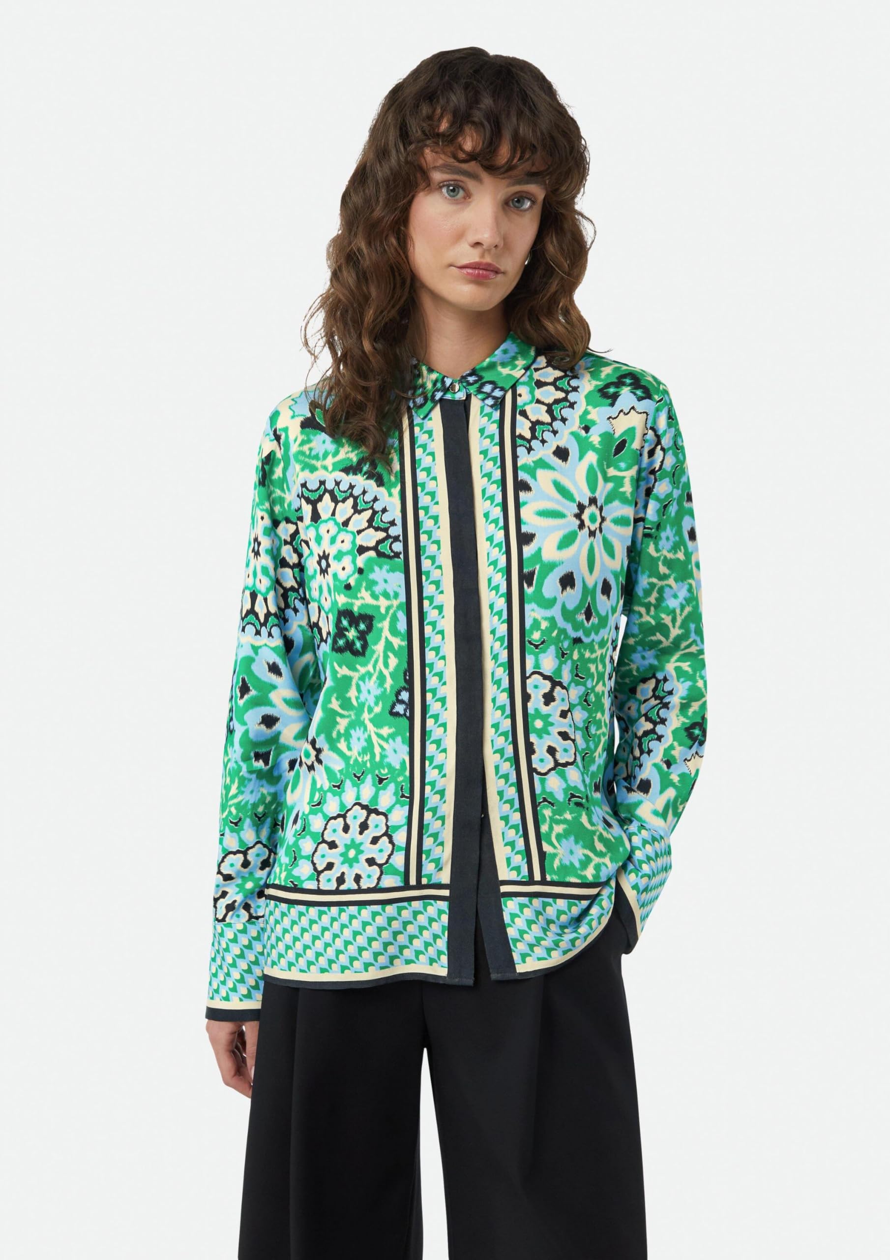 comma-blouses-hemdbluse-langarm-gr-44-abstrakt-gemustert image 7