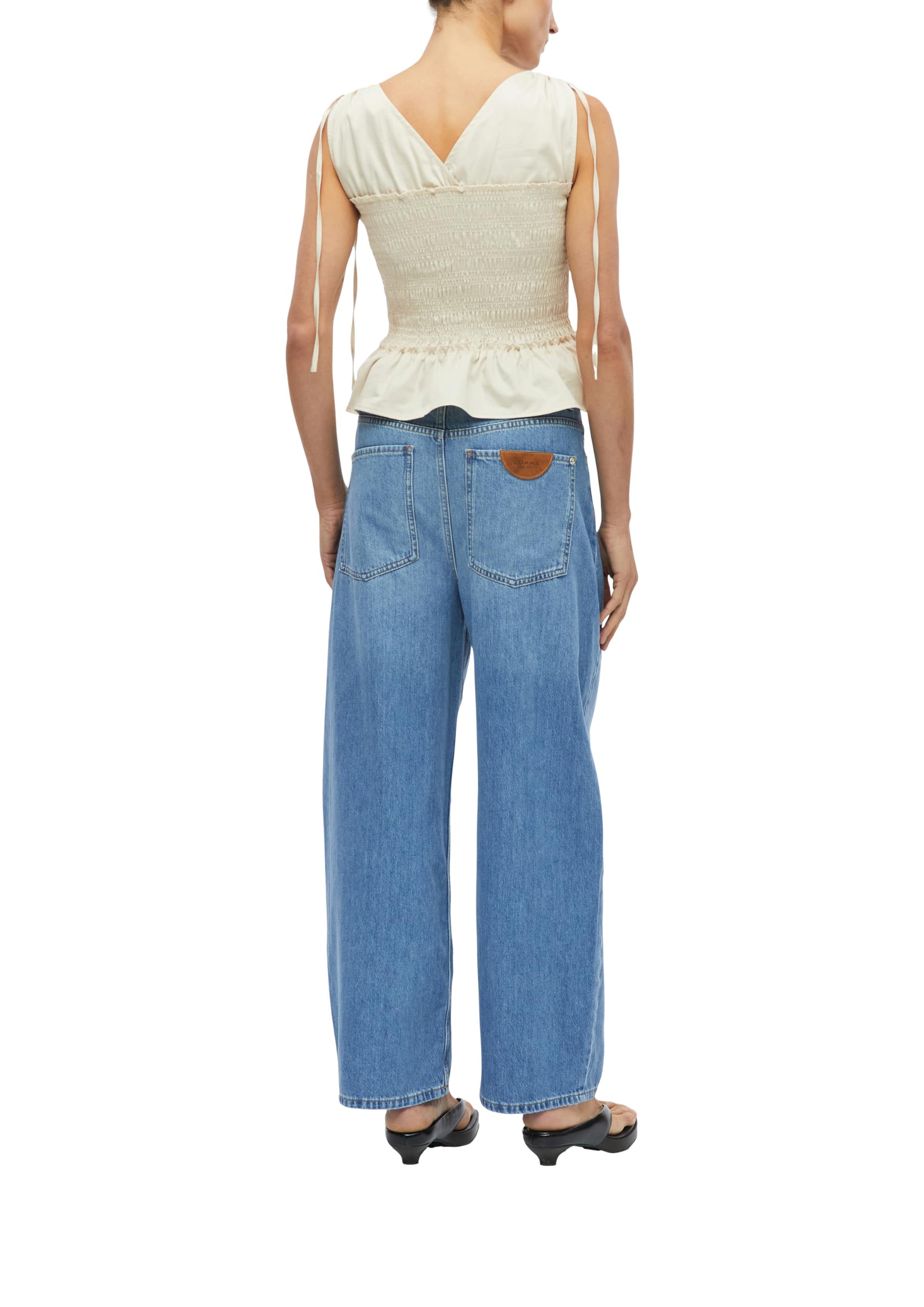comma-barrel-leg-jeans-gr-e-38-blau-mid-rise image 2
