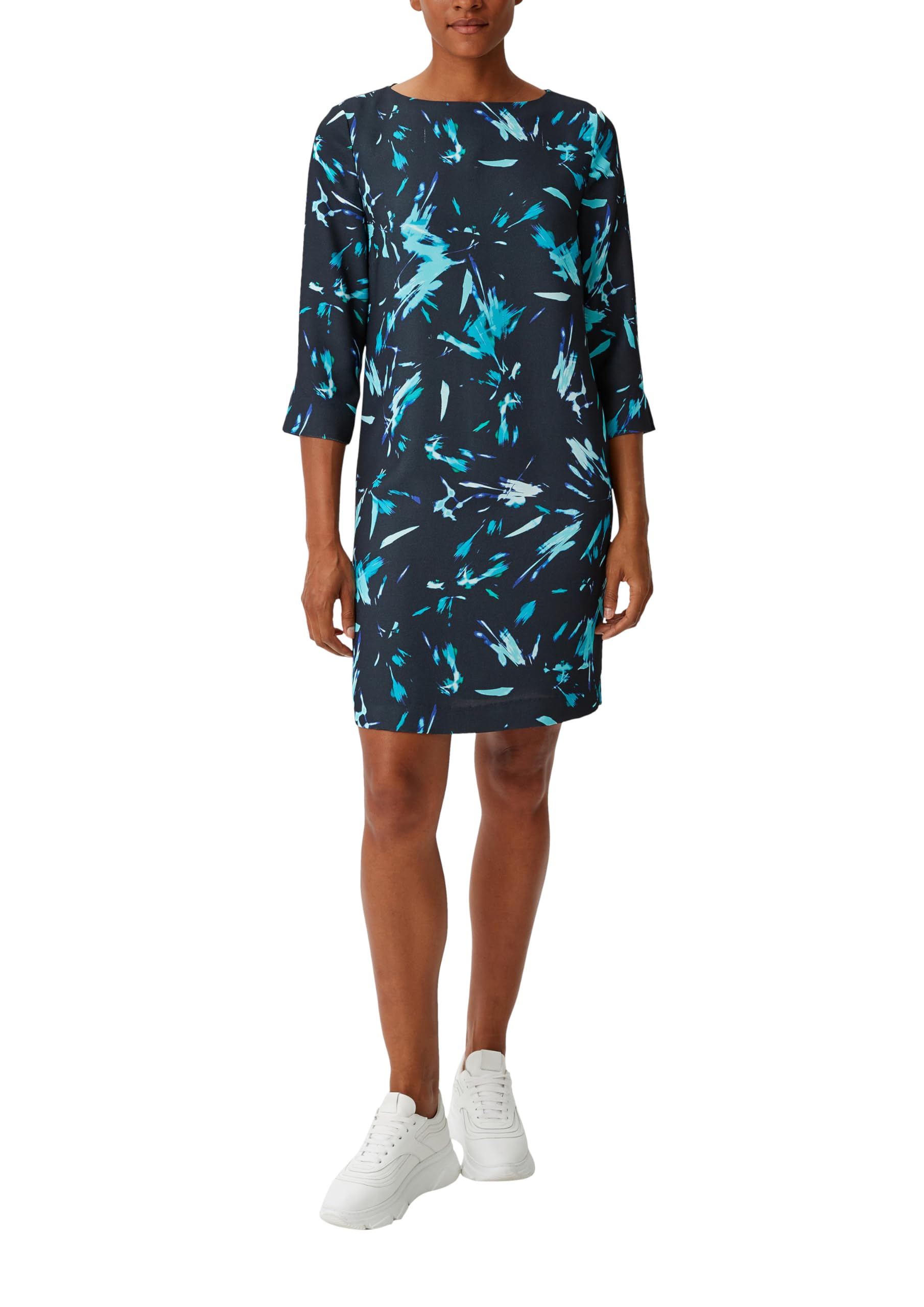 comma-cr-pe-kleid-gr-38-3-4-arm-relaxed-fit-print image 1