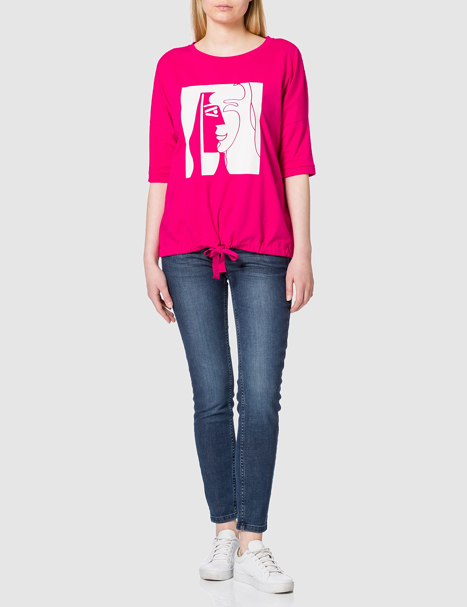 comma-damen-t-shirt-frontprint-gr-40-pink image 2