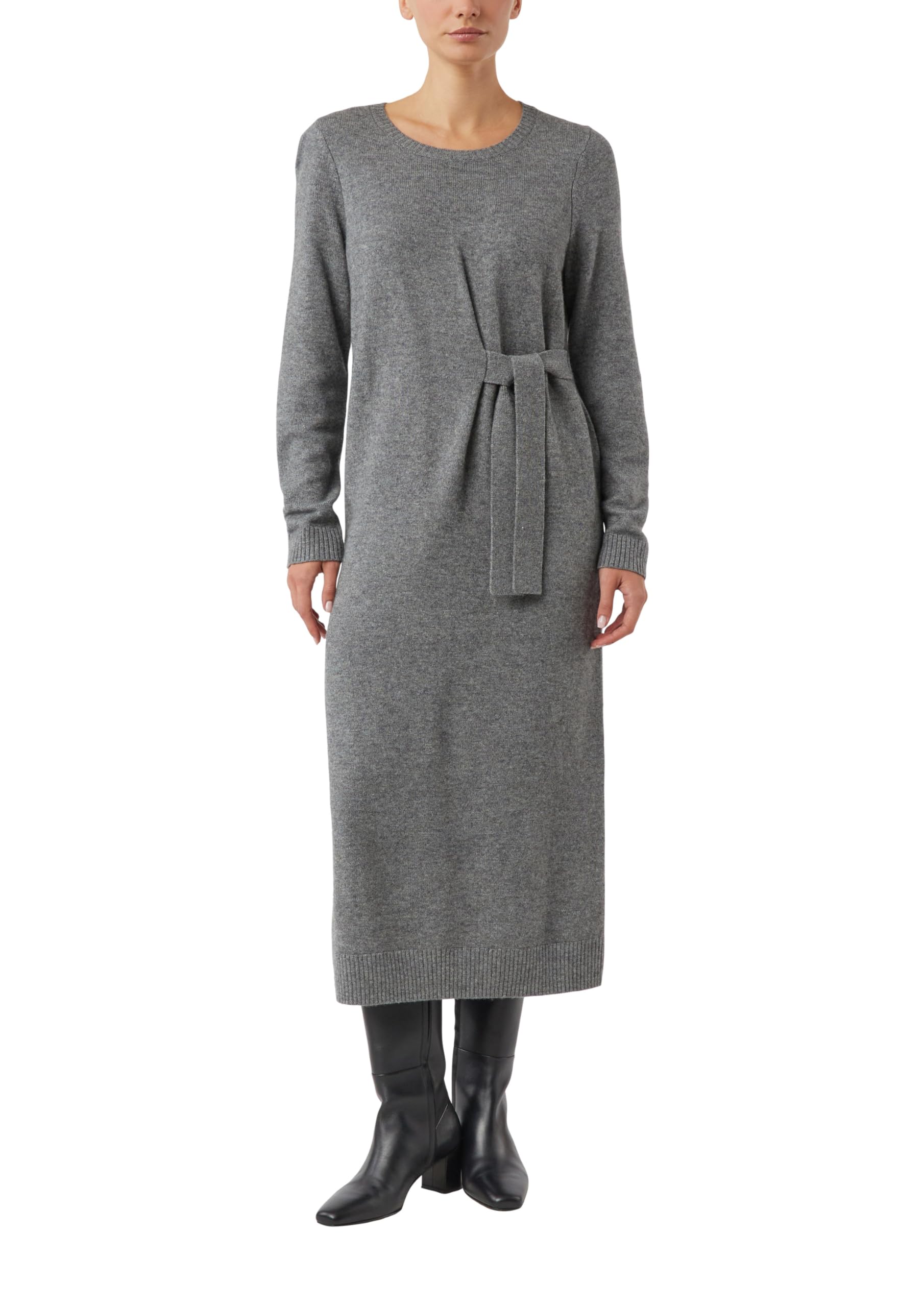 comma-strickkleid-wollmix-gr-e-44-bindedetail-maxi image 1