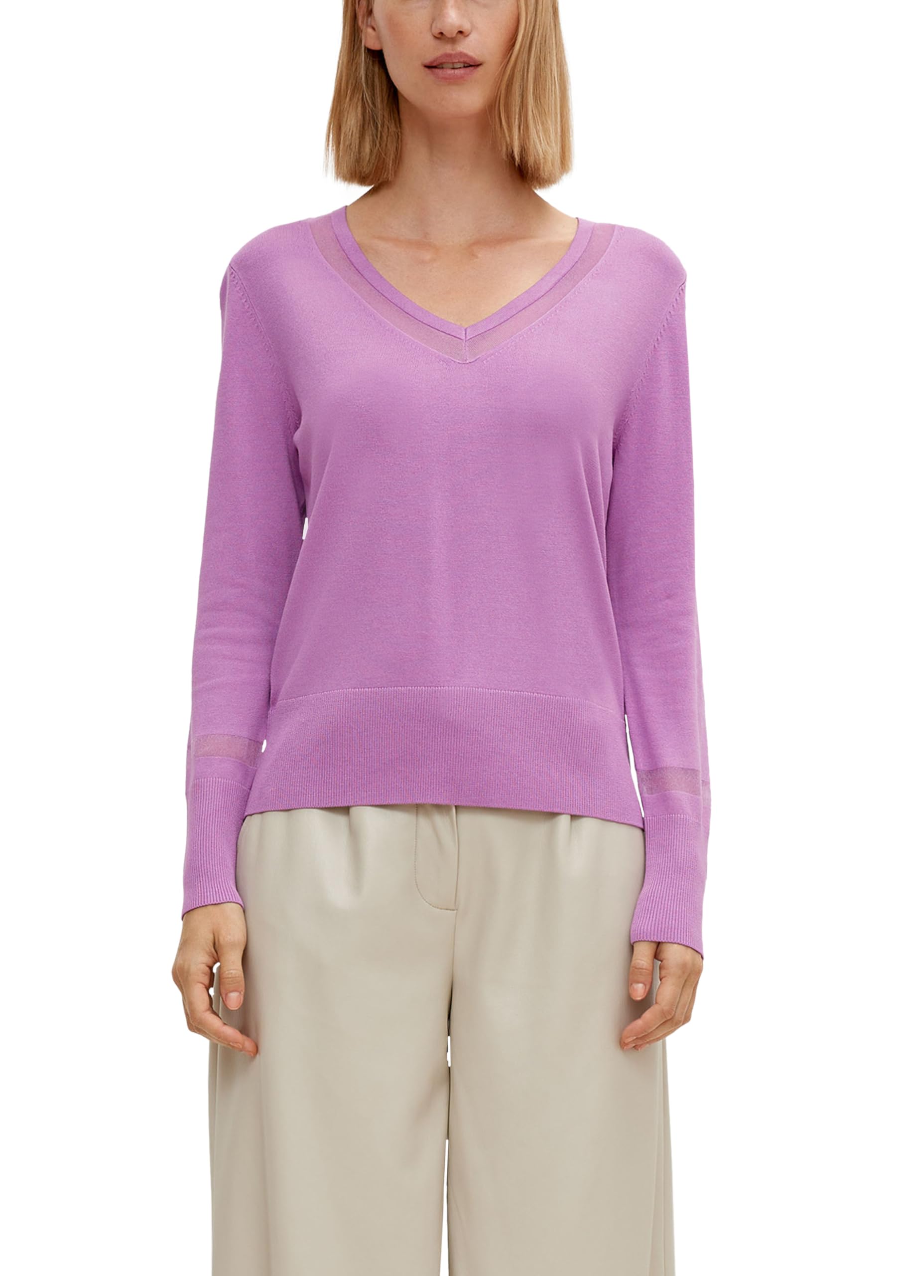 comma-pullover-v-ausschnitt-gr-36-pink-damen-strickpulli image 6