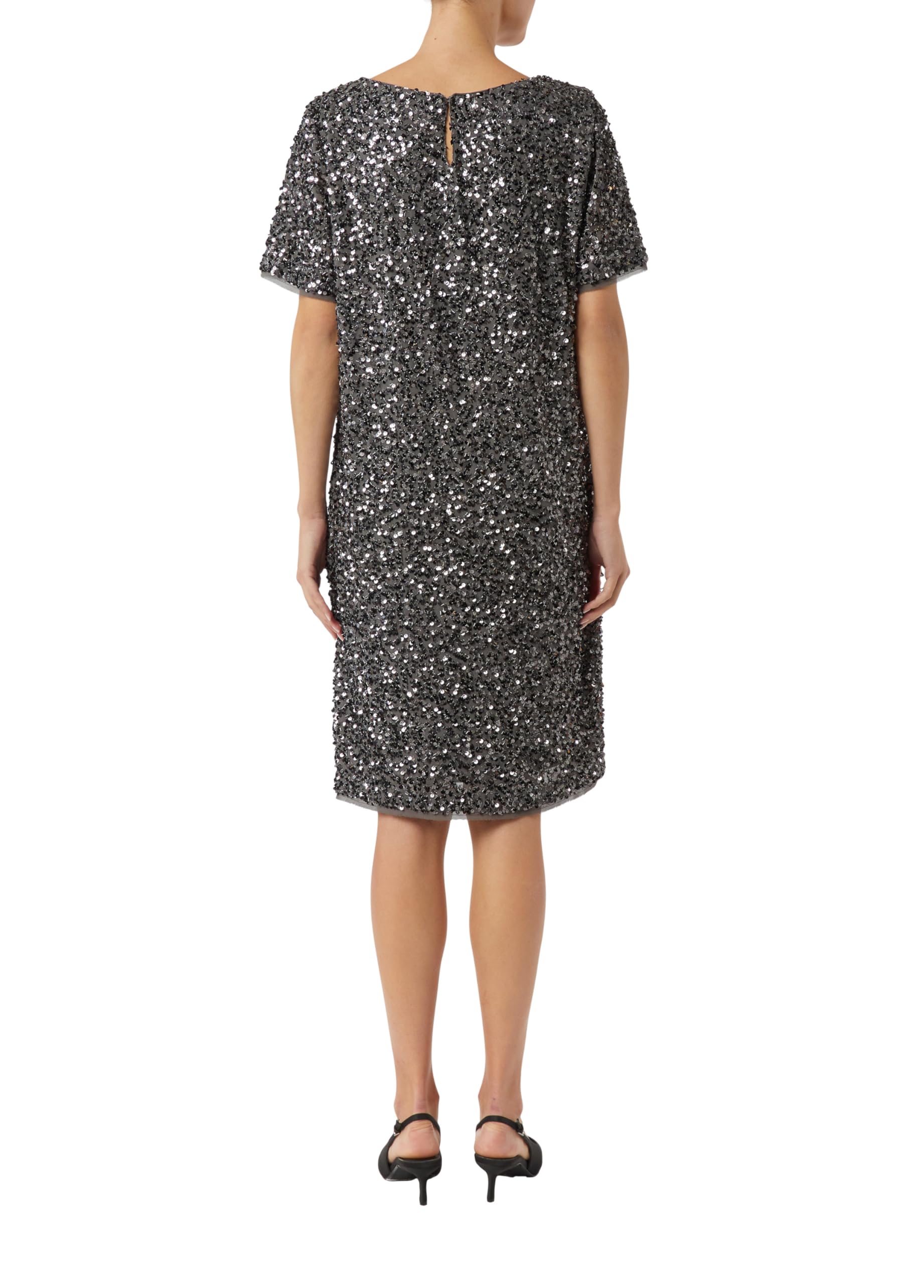 comma-paillettenkleid-kurz-damen-gr-36-t-shirt-kleid-allover image 2