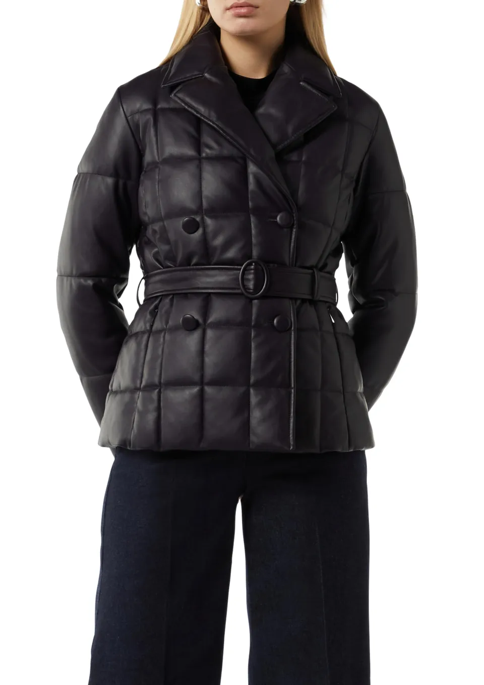 comma-steppjacke-lederimitat-schwarz-gr-e-38 image 1