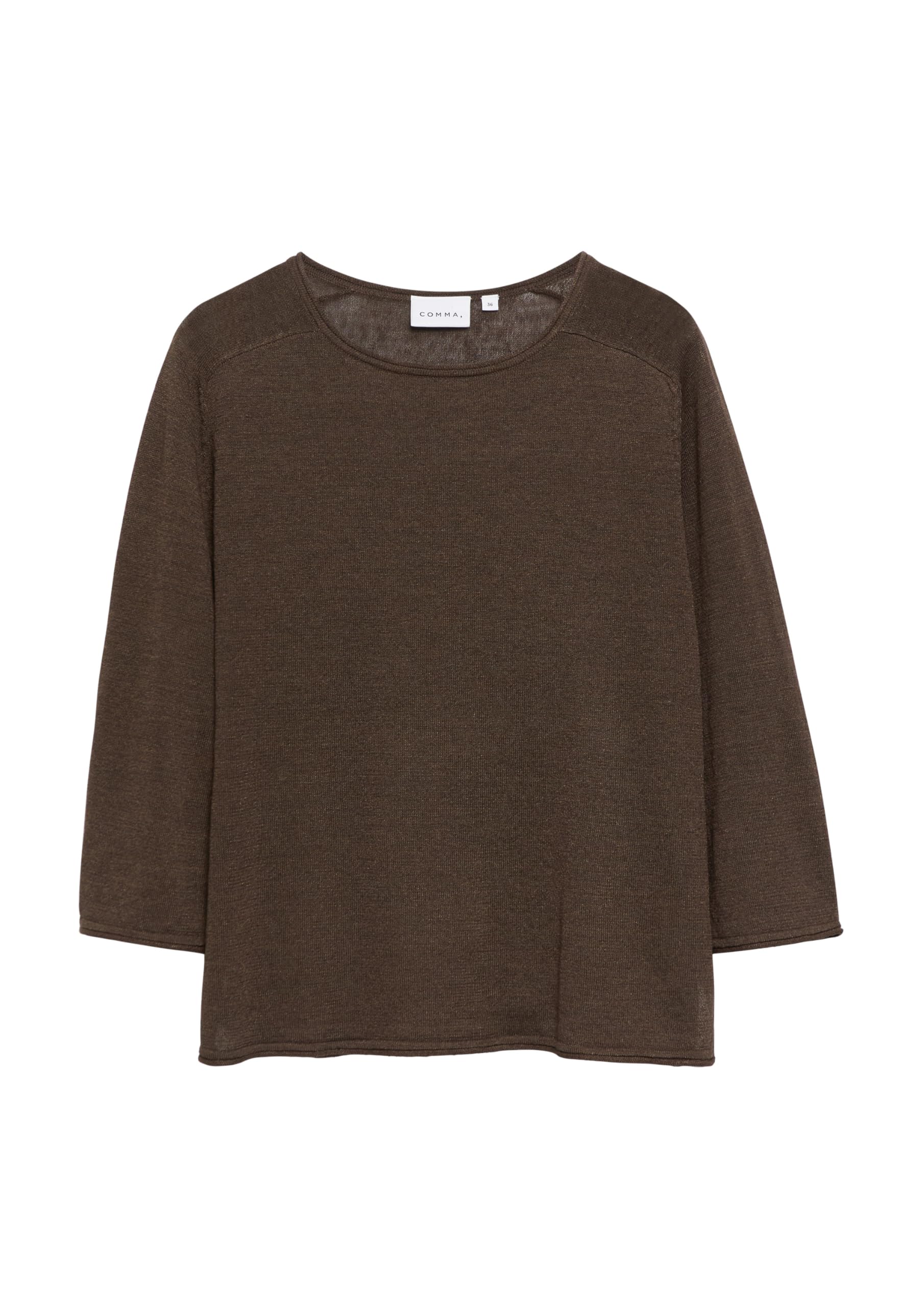 comma-strickpullover-damen-leinenmix-3-4-arm-gr-e-38 image 3