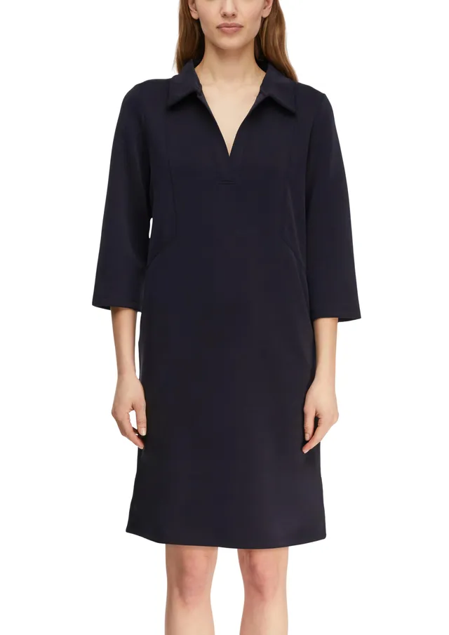 comma-dresses-minikleid-polokragen-jersey-3-4-rmel-gr-34 image 1