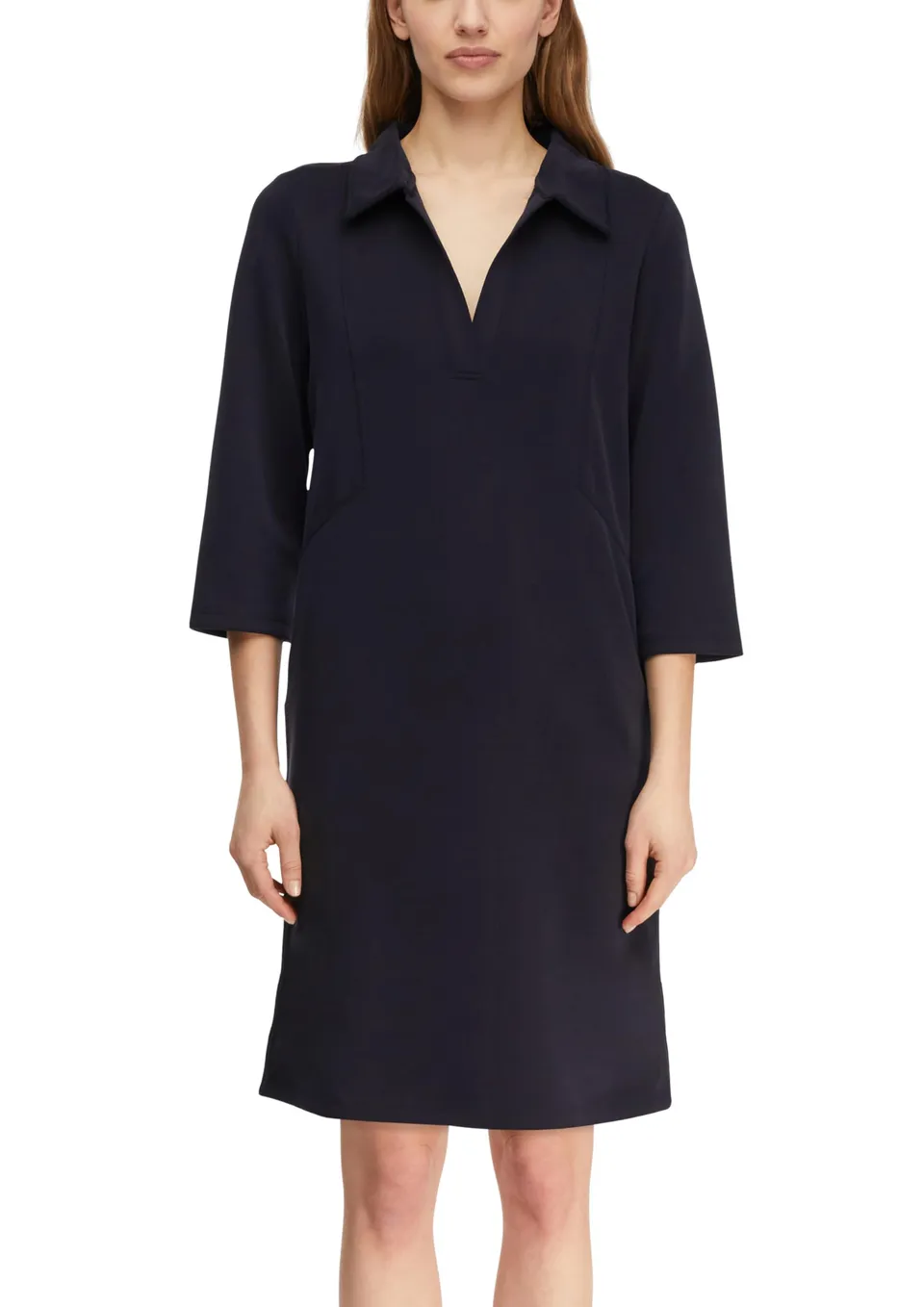 comma-dresses-minikleid-polokragen-jersey-3-4-rmel-gr-34 image 1
