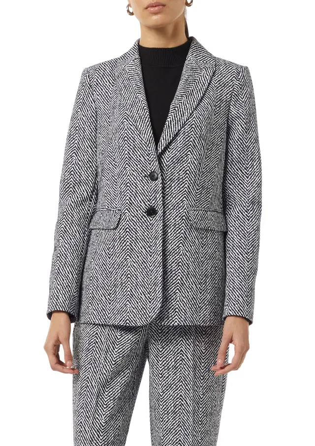 comma-blazer-jacquard-damen-gr-e-44-mit-strukturmuster image 1