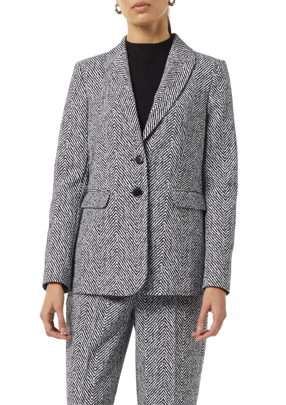 comma-blazer-jacquard-damen-gr-e-44-mit-strukturmuster image 1