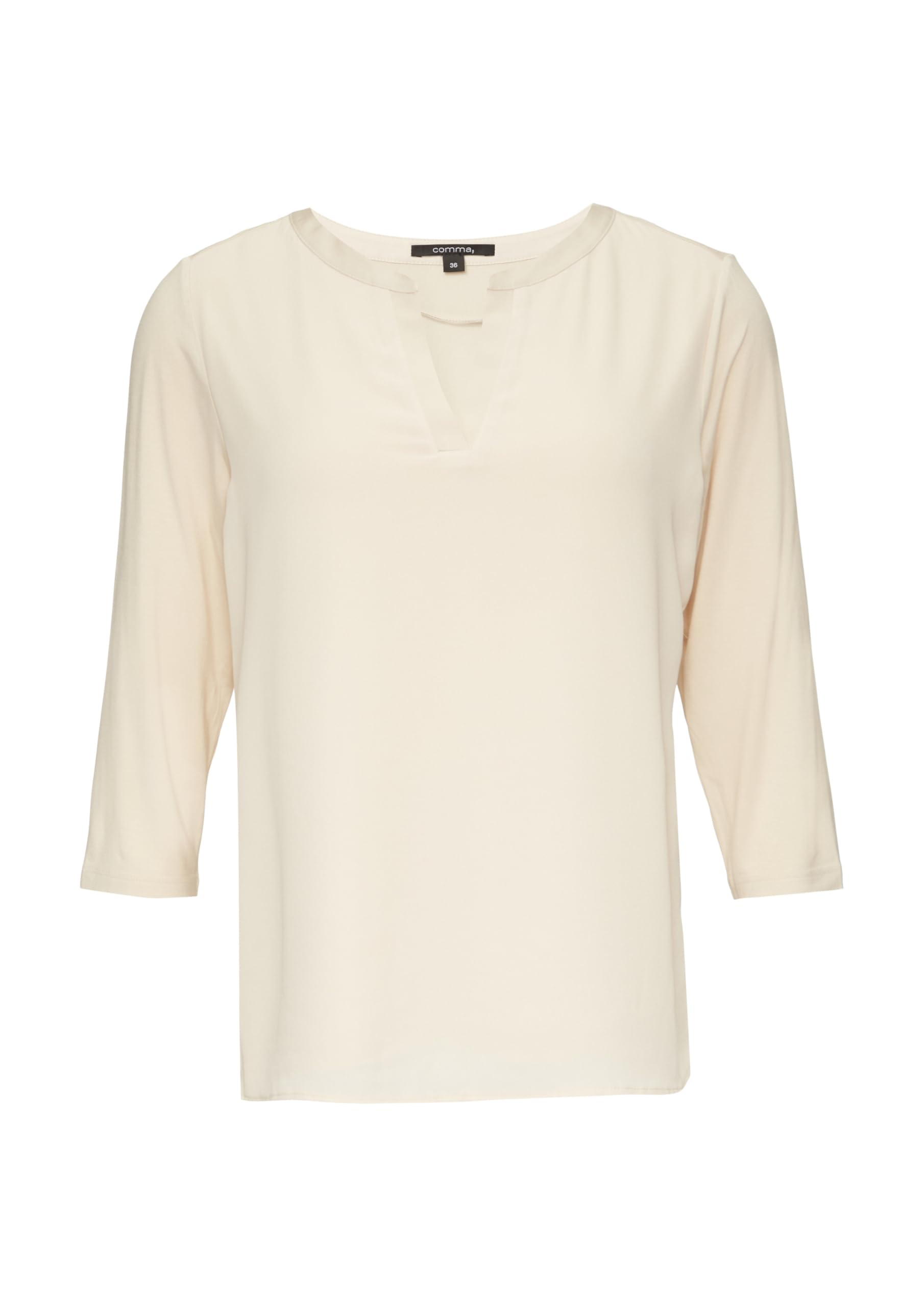 comma-t-shirt-2151665-gr-42-braun-tunika-ausschnitt image 3