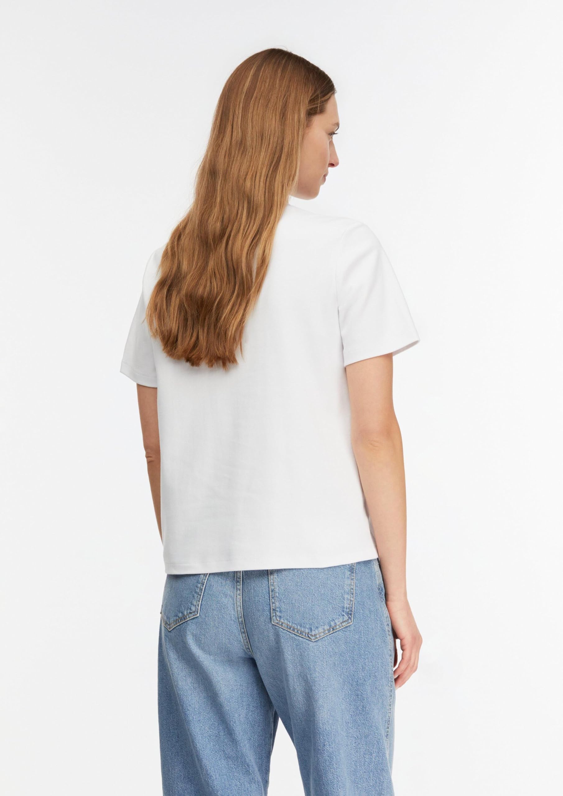 comma-t-shirt-regular-jersey-wei-rundhals-damen image 7