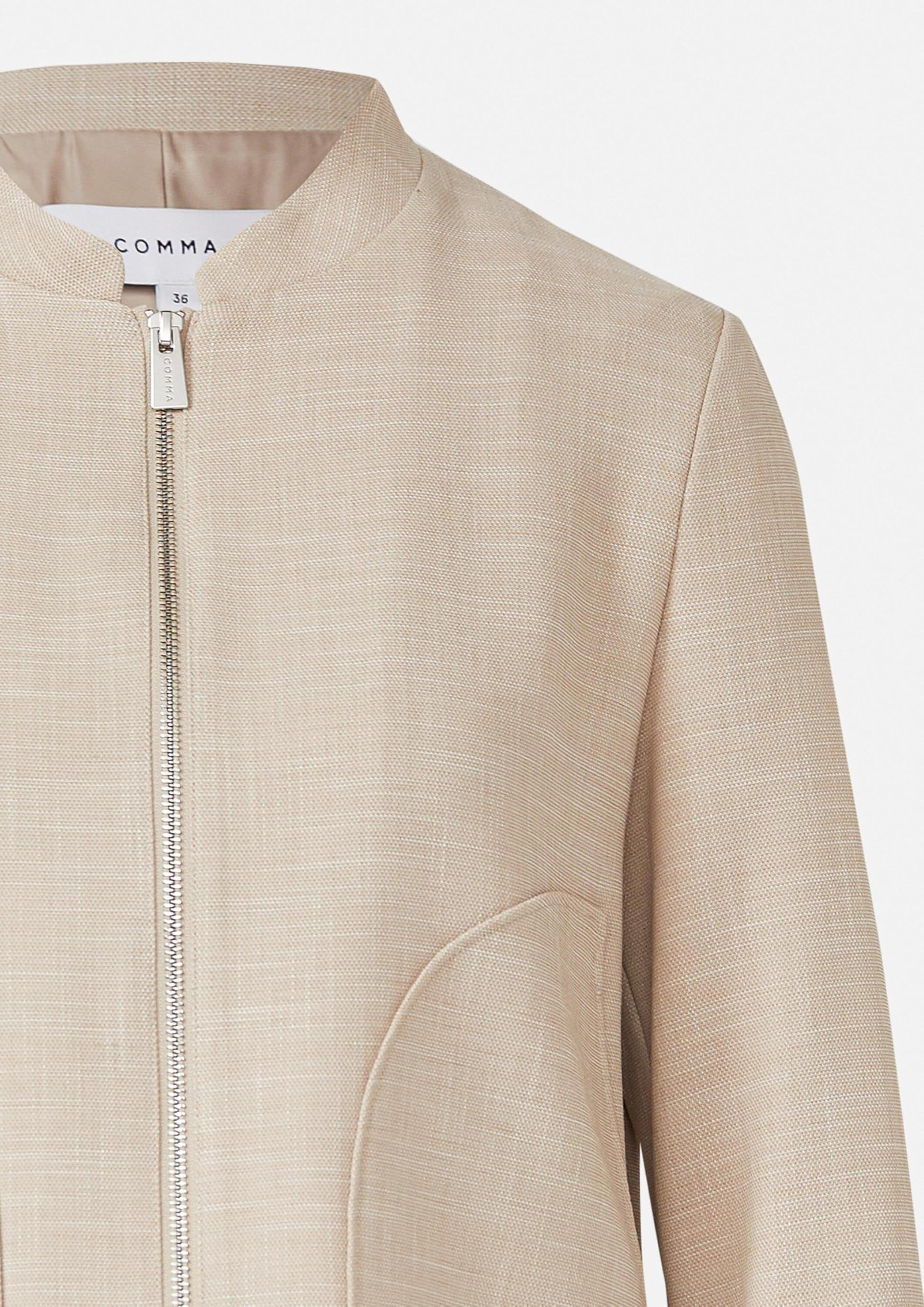 comma-indoor-jacke-boxy-rei-verschluss-gr-34-beige image 6