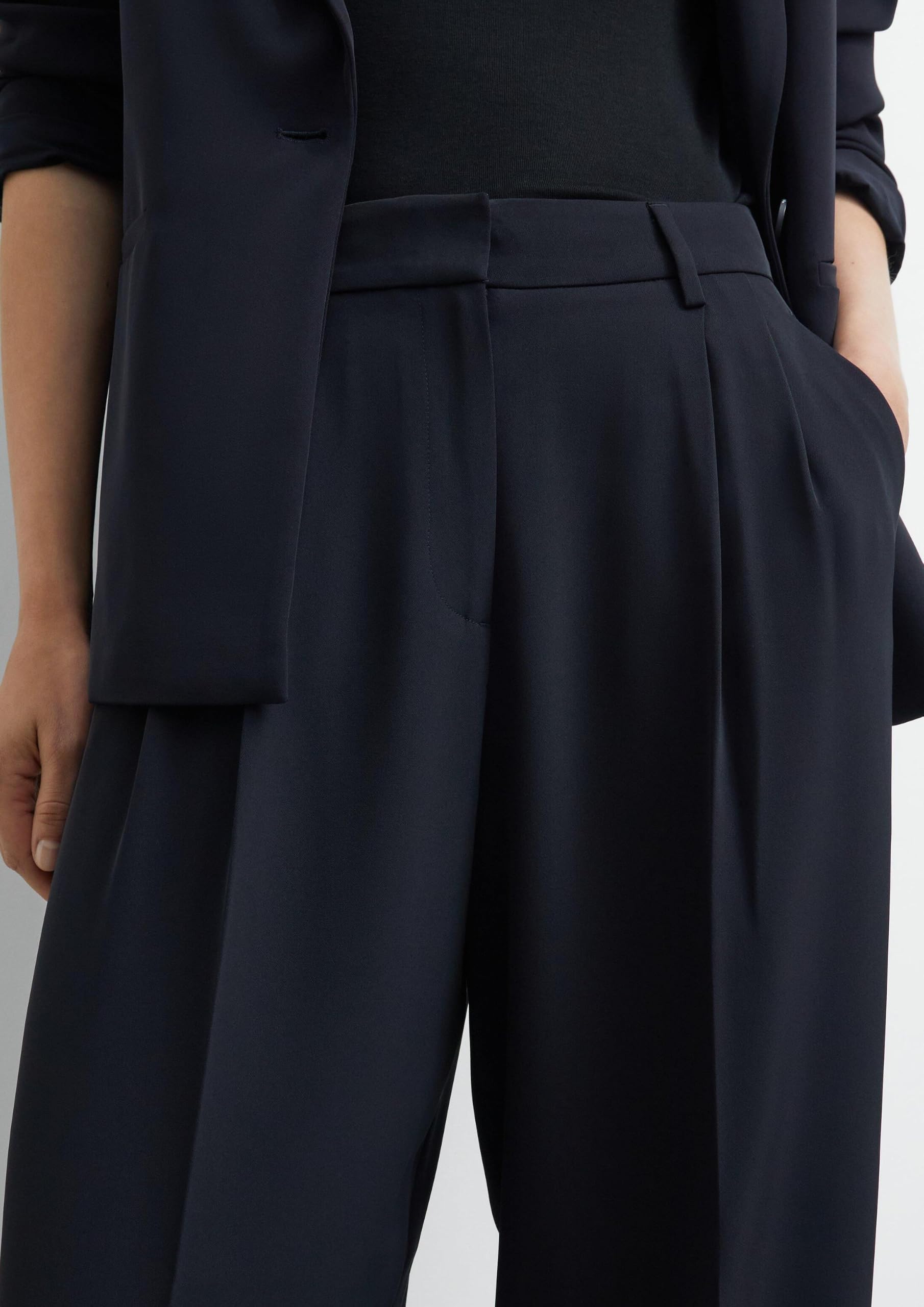 comma-bundfaltenhose-wide-leg-hose-damen-navy-gr-34 image 3