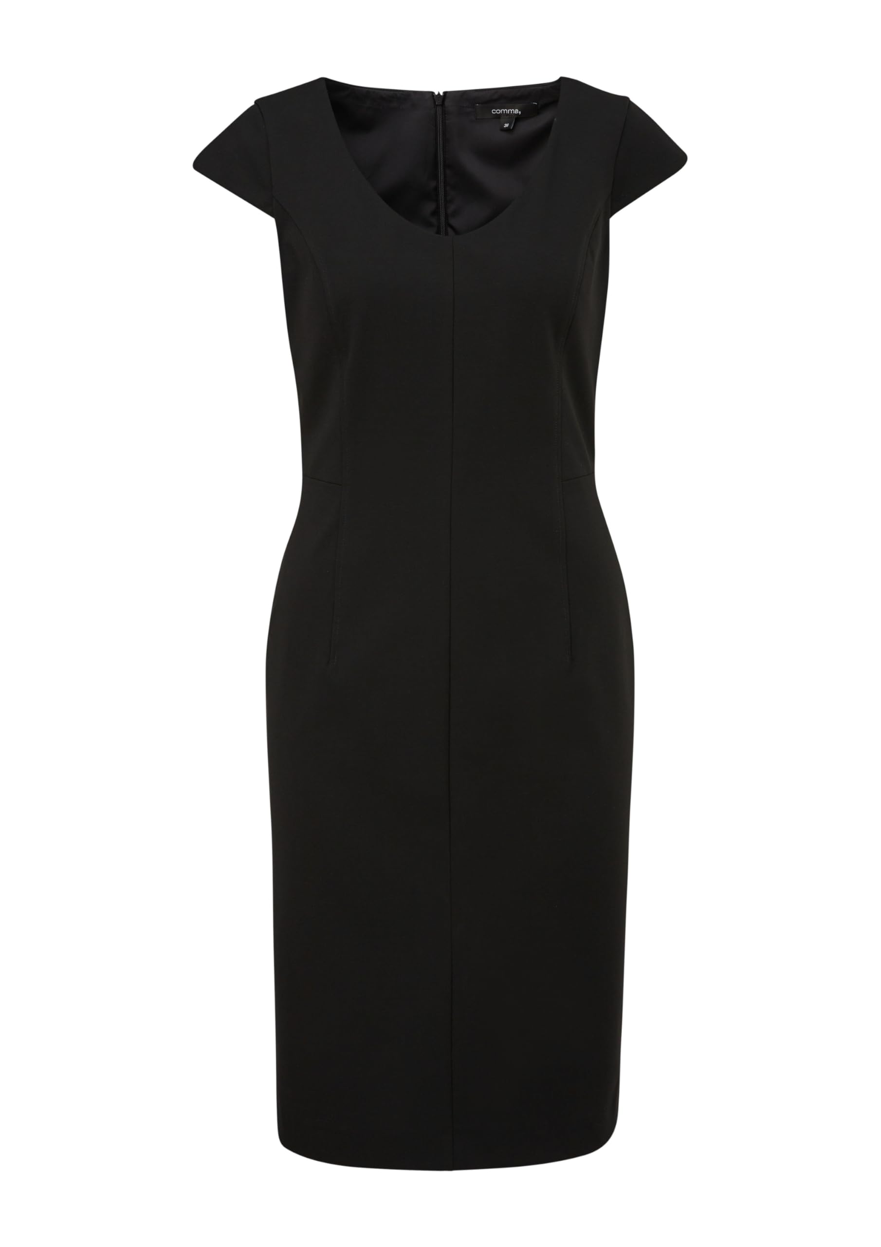 comma-kleid-damen-navy-kapp-rmel-dress-gr-34-46 image 4