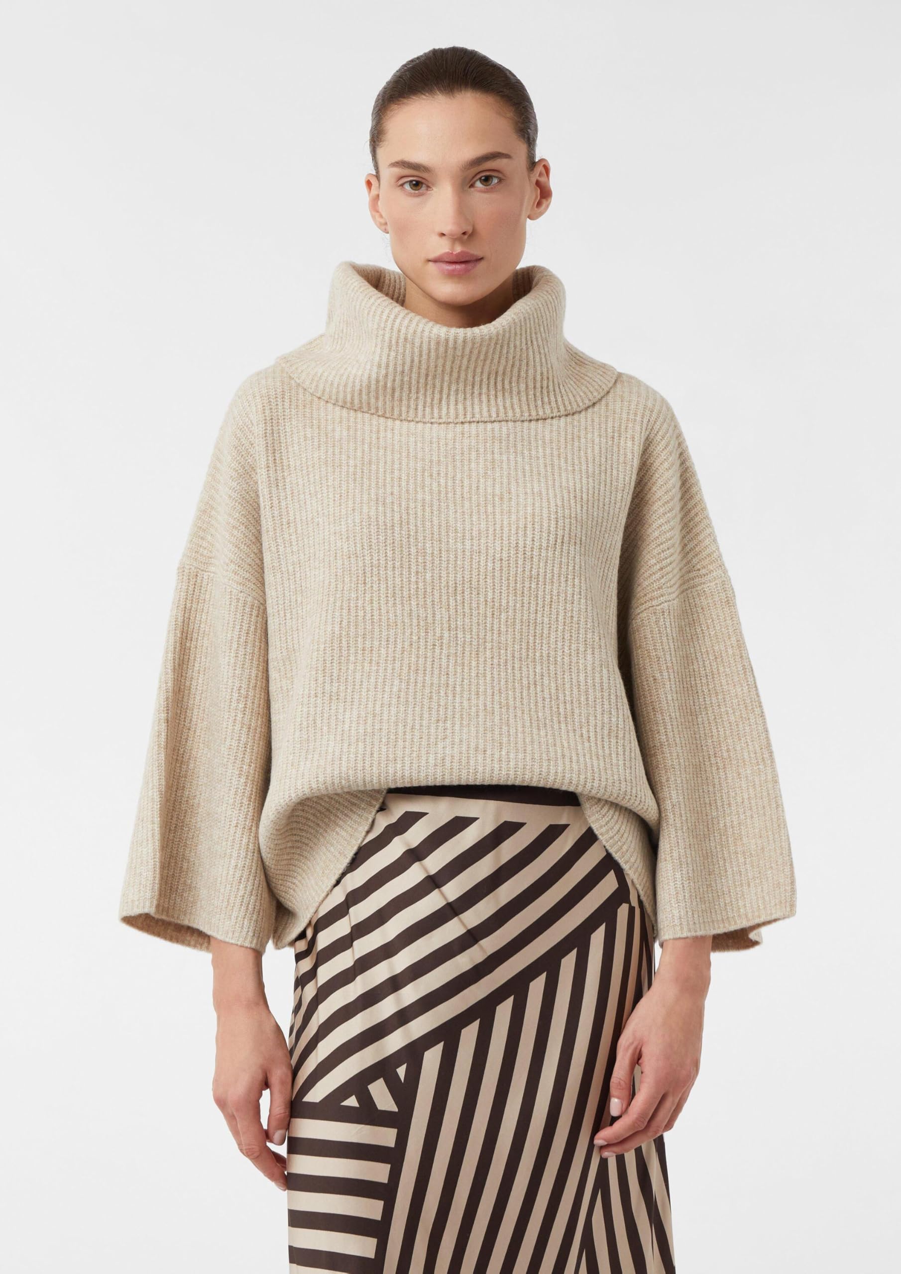 comma-poncho-pullover-boxy-fit-sandfarben-gr-xl image 6