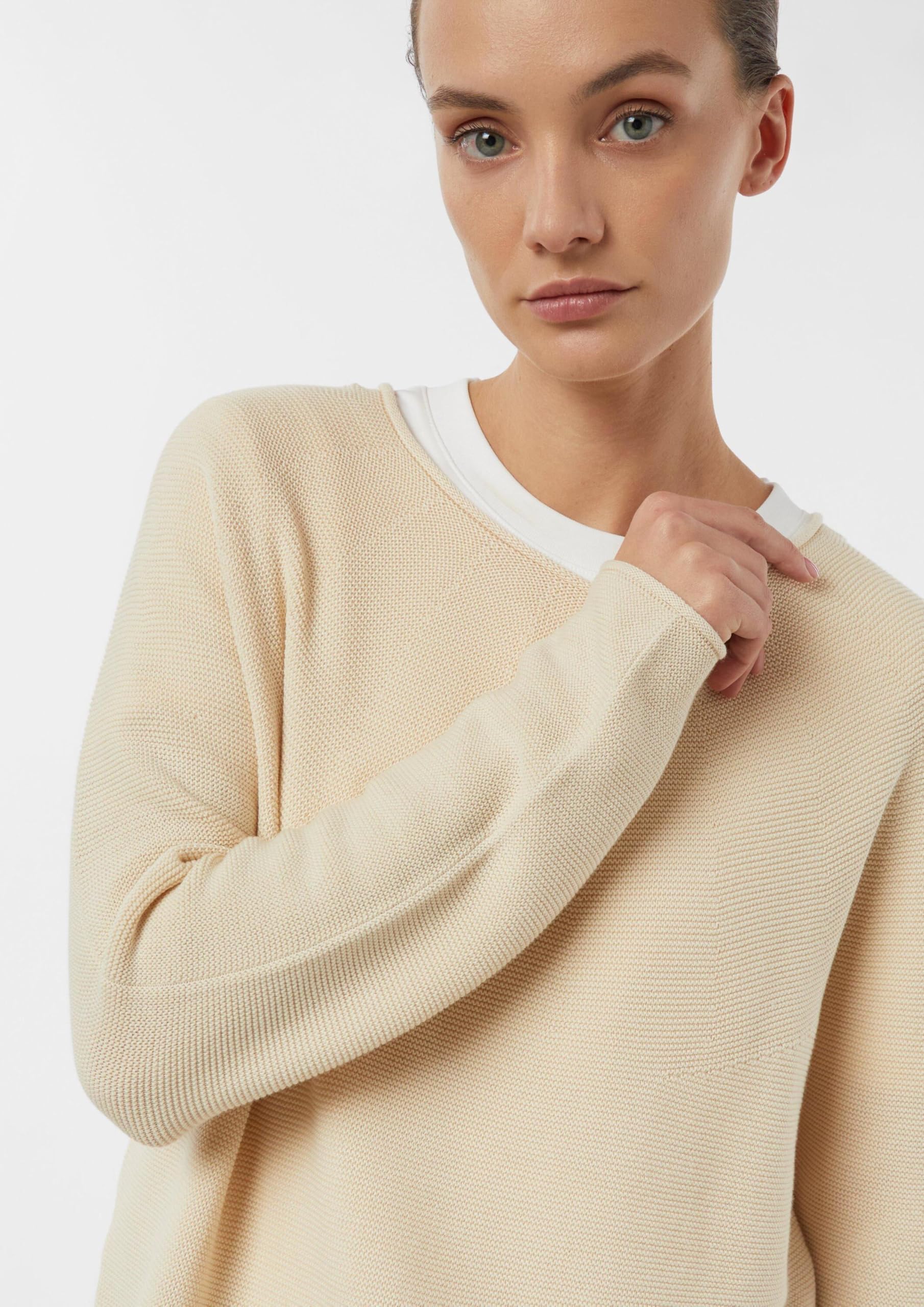 comma-strickpullover-struktur-rollsaum-gr-46-basic image 5