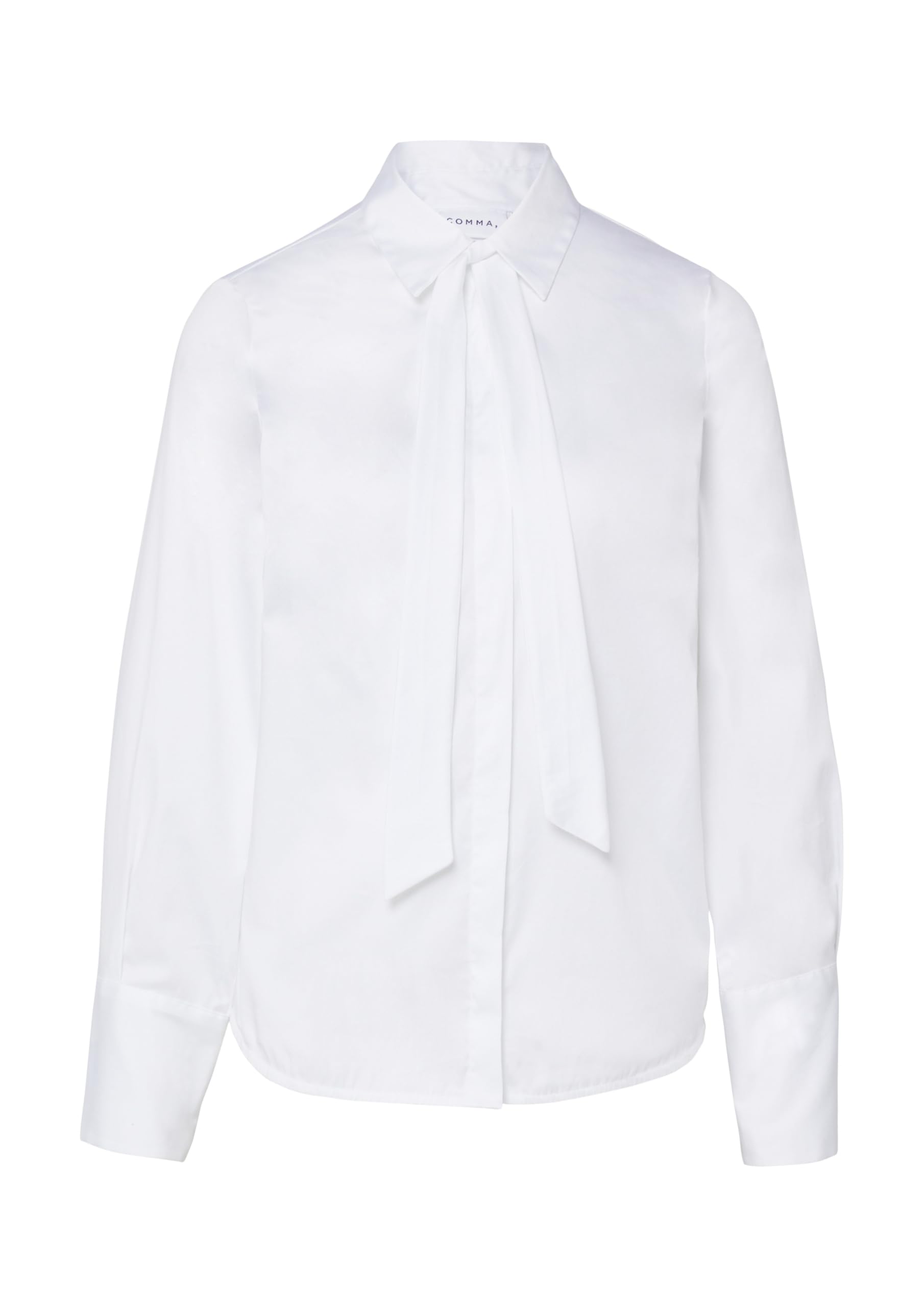 comma-bluse-stretch-popeline-bindekragen-gr-e-44 image 4