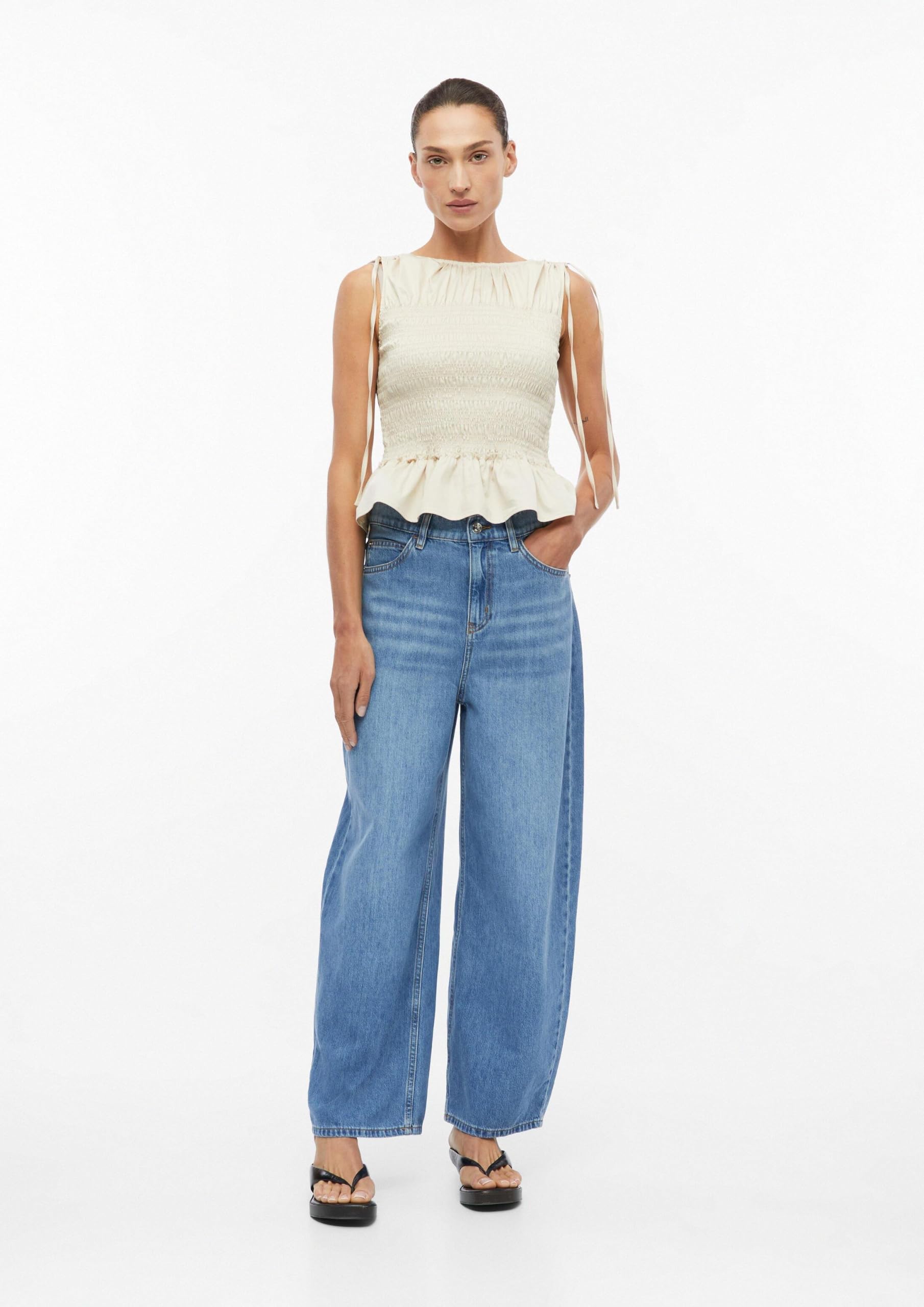 comma-barrel-leg-jeans-gr-e-38-blau-mid-rise image 5