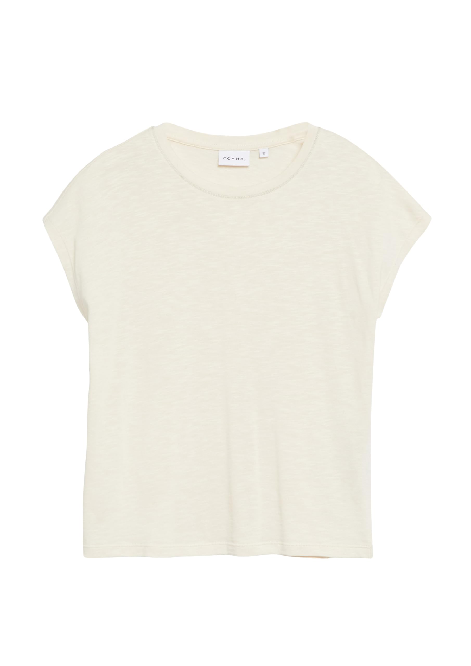 comma-tops-t-shirt-gr-42-regular-rundhals-wei image 4