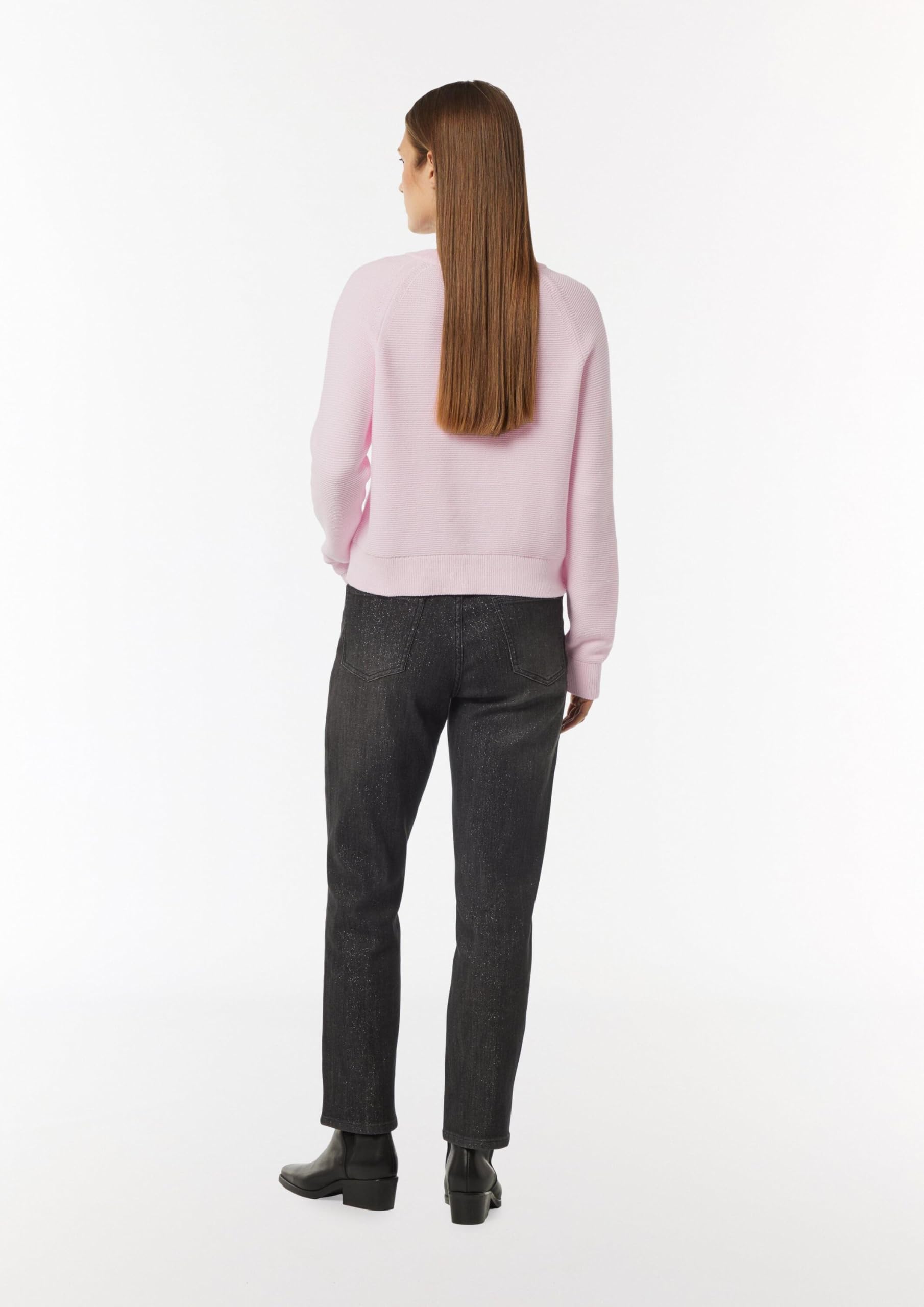 comma-jackets-kurze-strickjacke-raglan-rmel-cardigan-sandfarben image 7