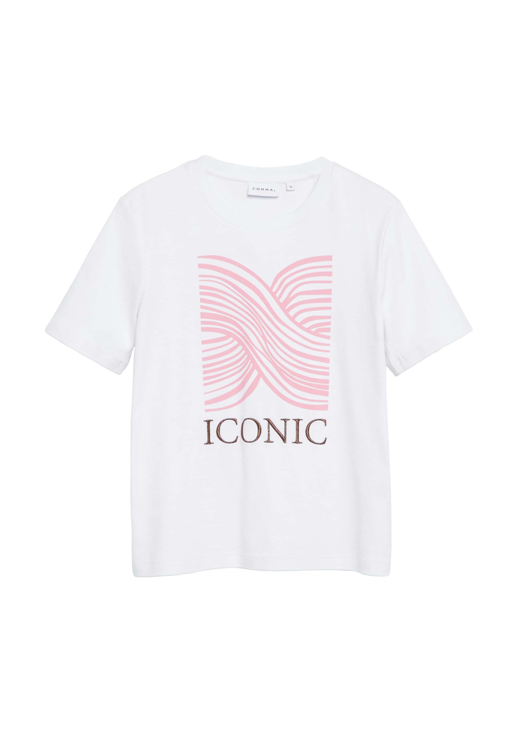 comma-t-shirt-regular-jersey-wei-rundhals-damen image 4