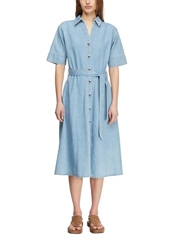comma-hemdkleid-lyocell-denim-midi-mit-g-rtel image 8