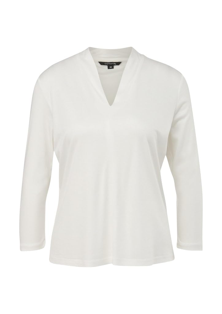 comma-2144615-t-shirt-damen-gr-40-wei-viskose image 1