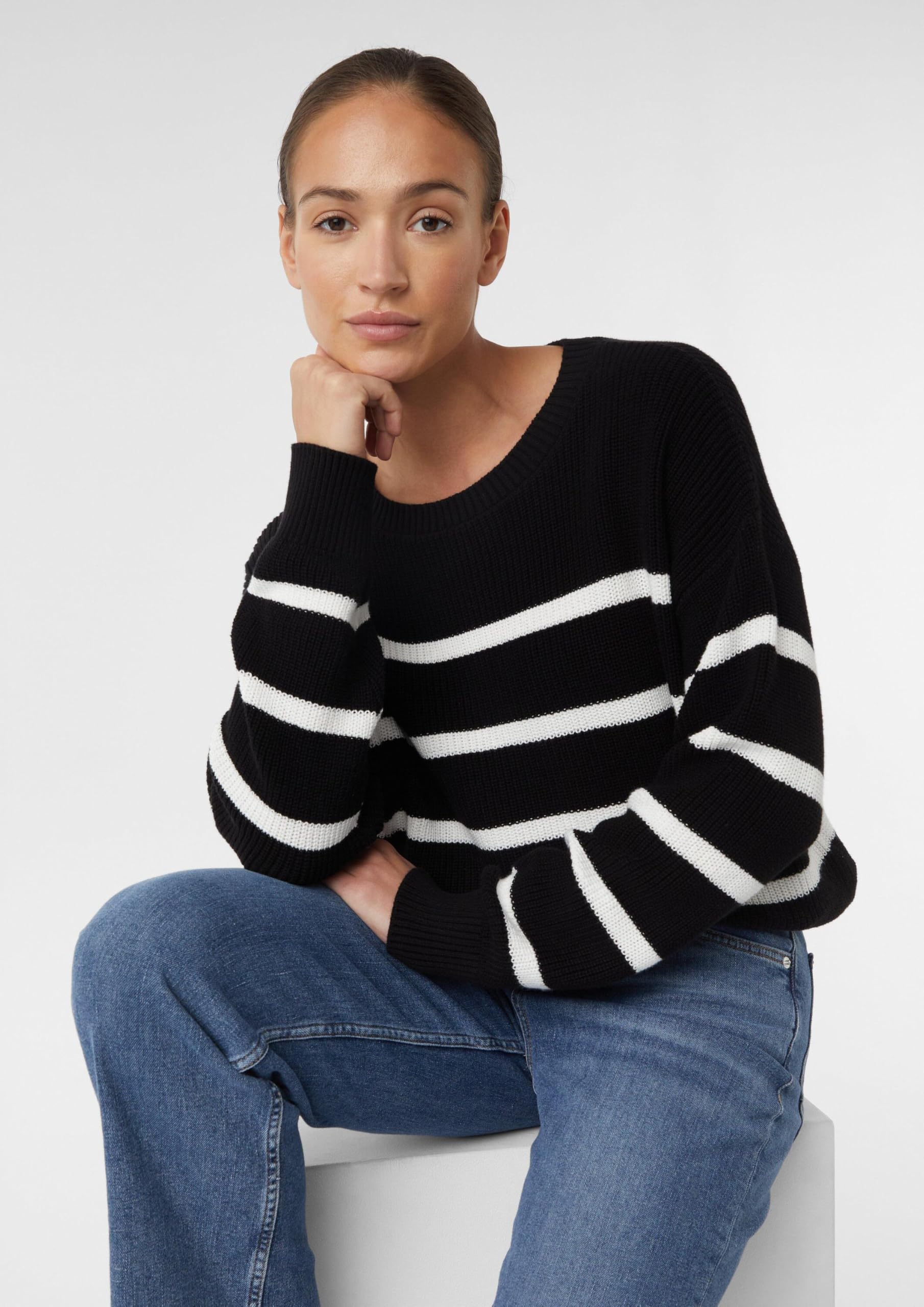 comma-strickpullover-relaxed-fit-streifen-pullover image 7