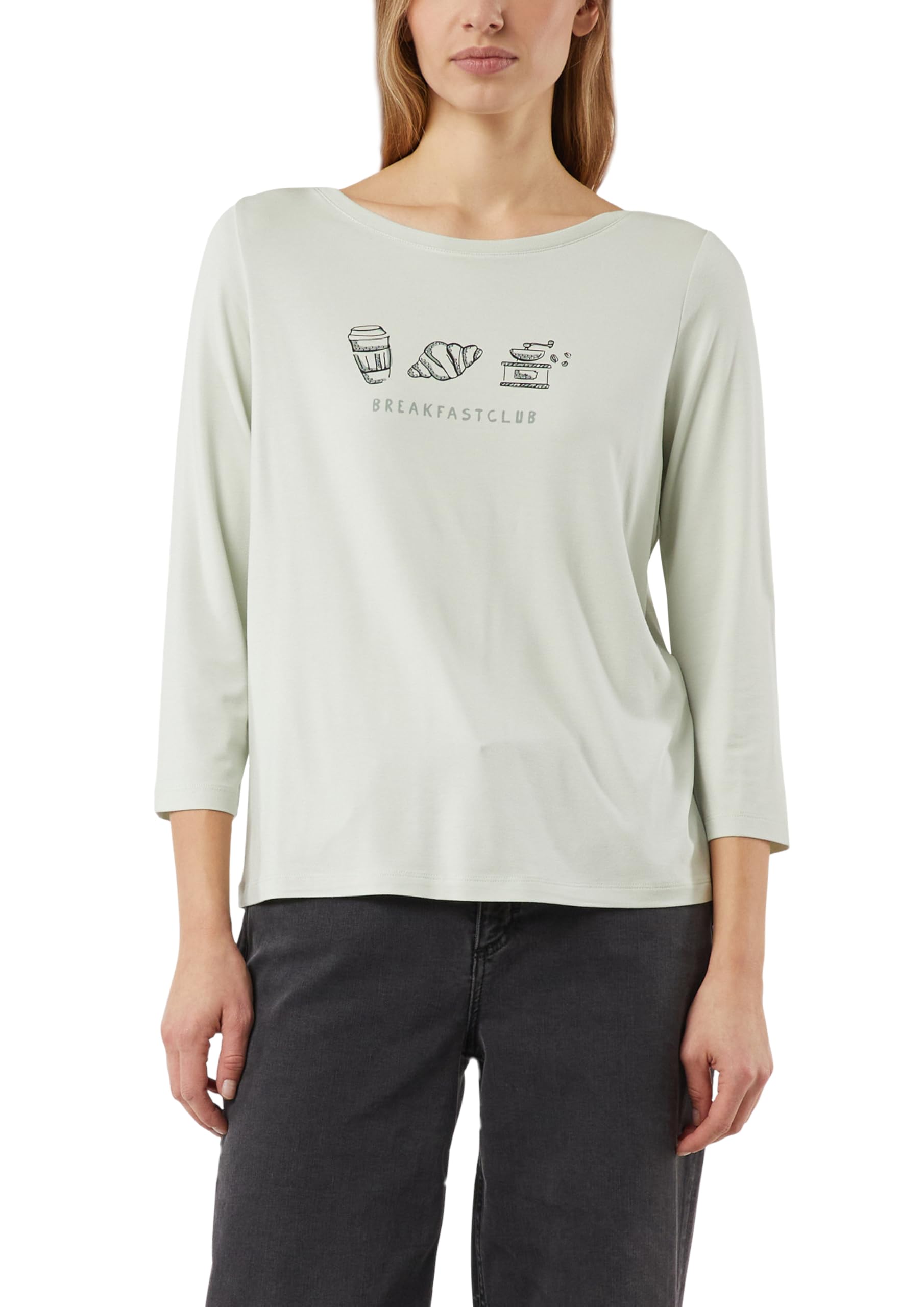 comma-jersey-t-shirt-3-4-arm-frontprint-creme-gr-36 image 8
