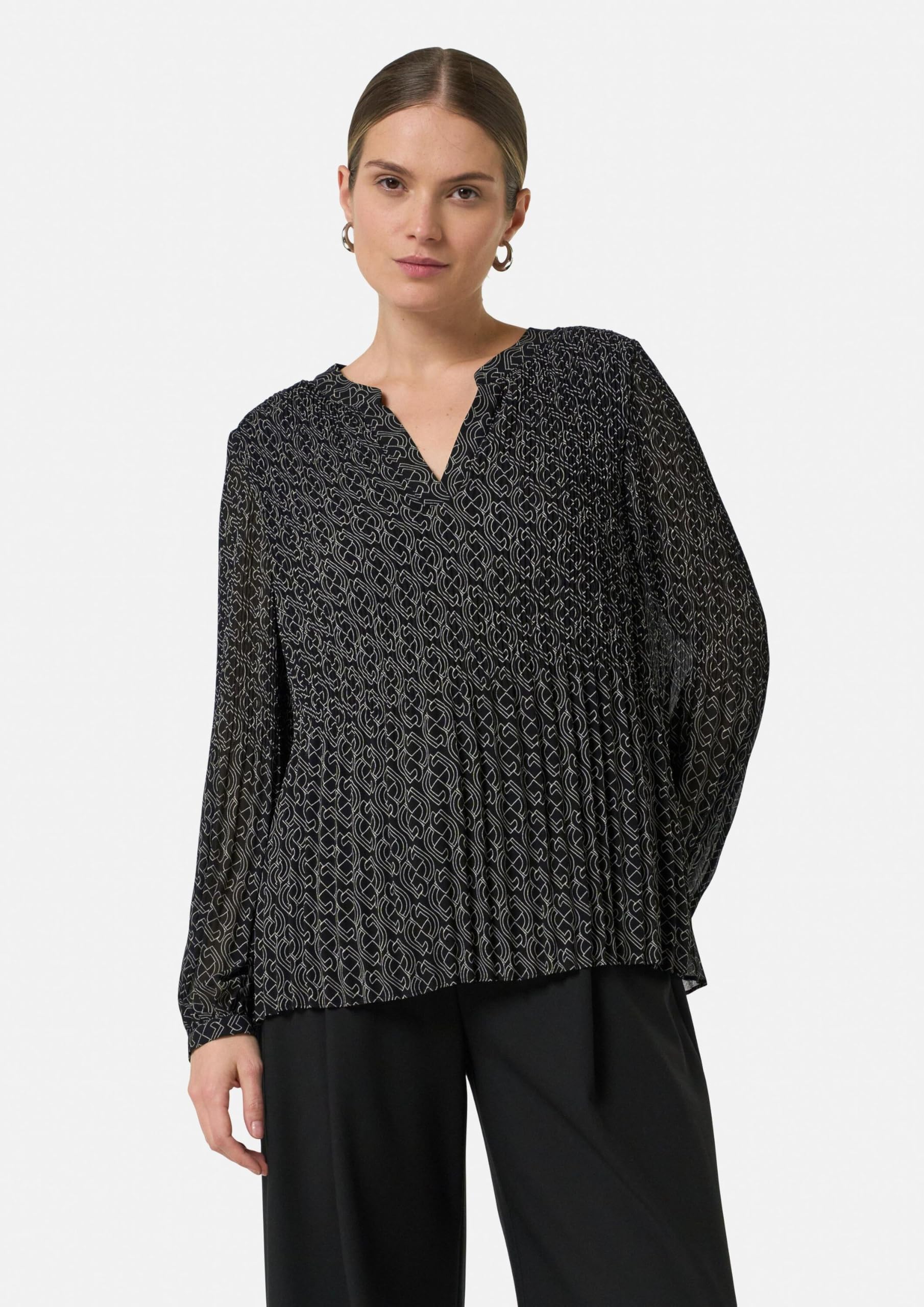 comma-plissee-bluse-chiffon-logomuster-gr-e-46 image 6