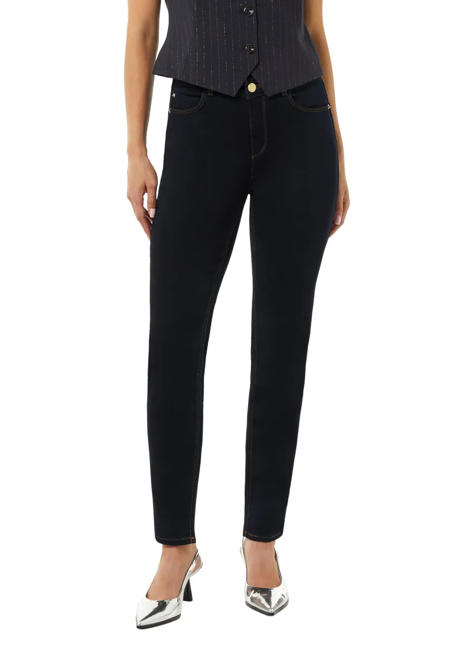 comma-slim-leg-jeans-damen-dunkle-waschung-gr-40 image 1