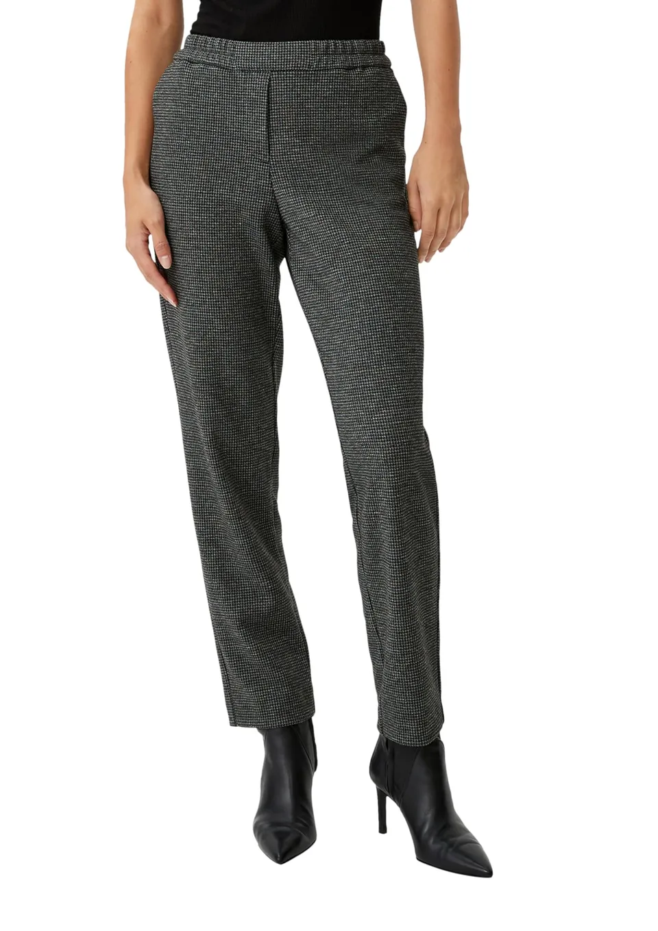 comma-trousers-hose-pepita-gr-36-straight-leg image 1