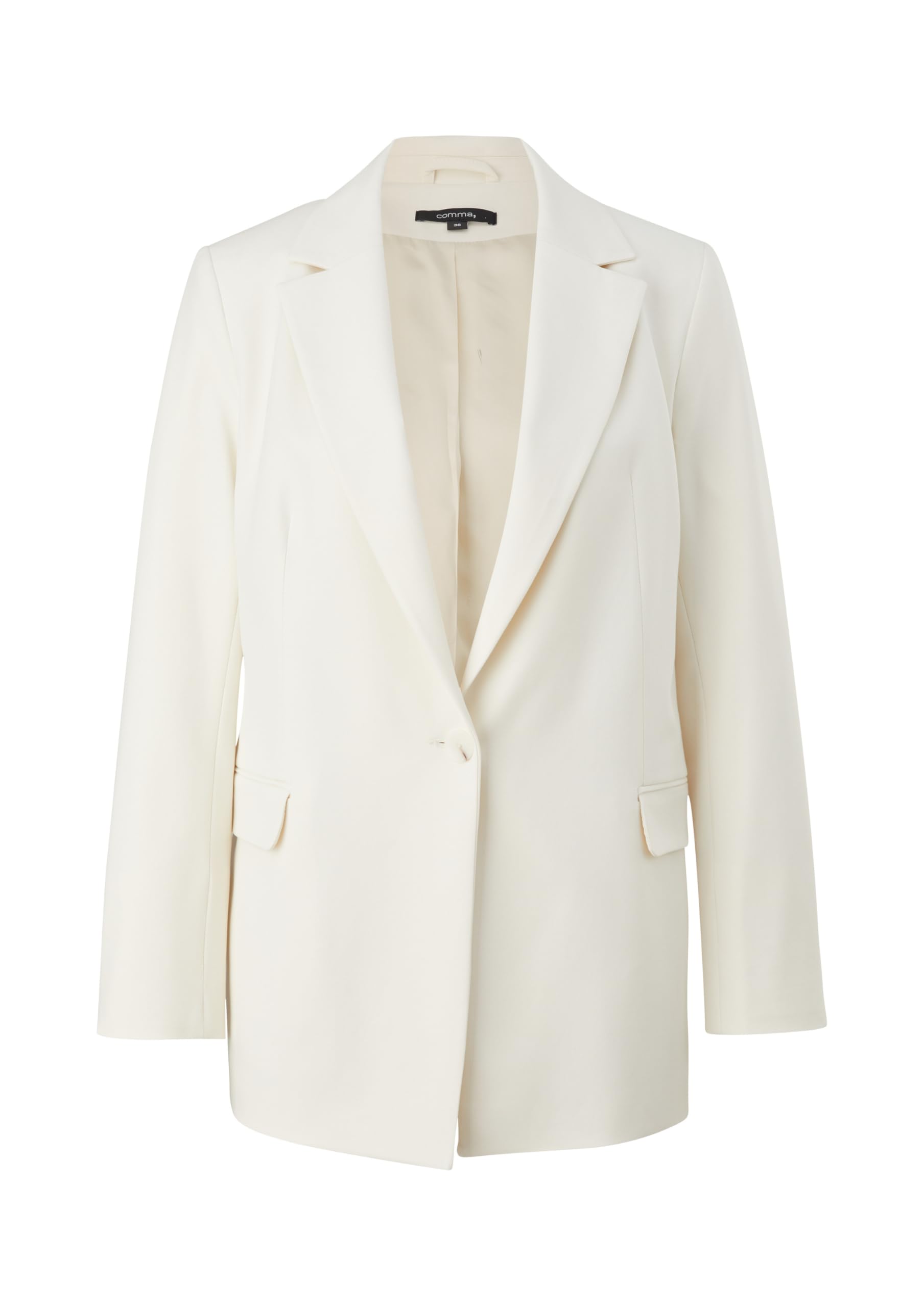 comma-blazer-aus-twill-creme-0700-gr-e-44 image 3