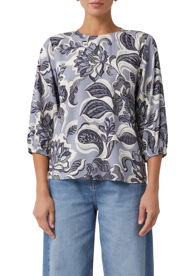 comma-twill-bluse-all-over-print-gr-e-38-luftig image 1