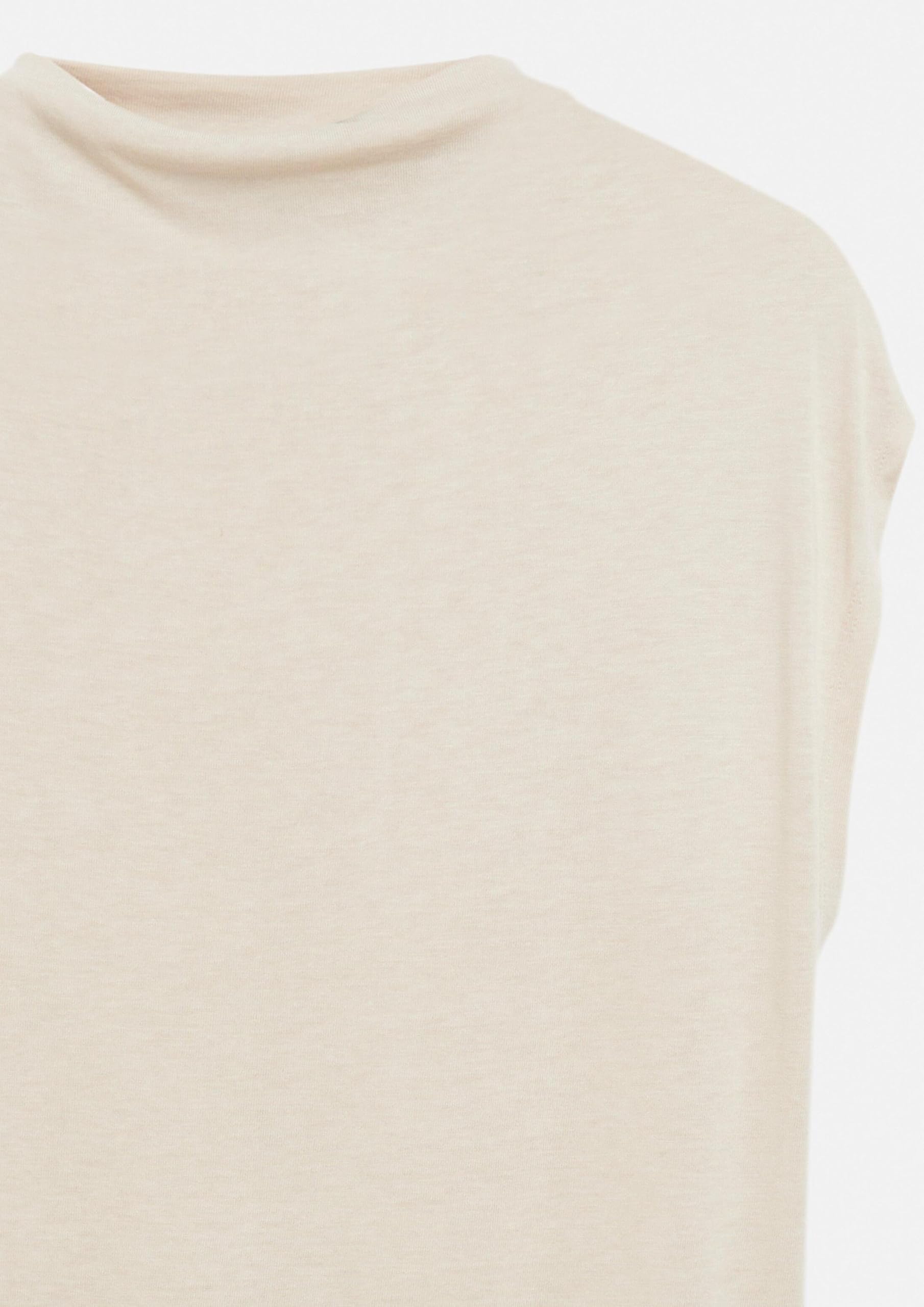 comma-t-shirt-mockneck-kurzarm-beige-gr-32 image 5