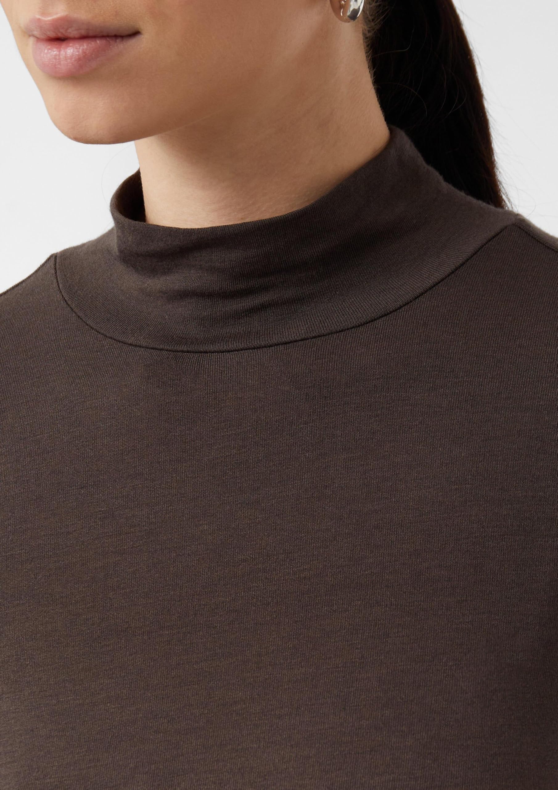 comma-tops-shirt-stehkragen-semitransparent-damen image 4